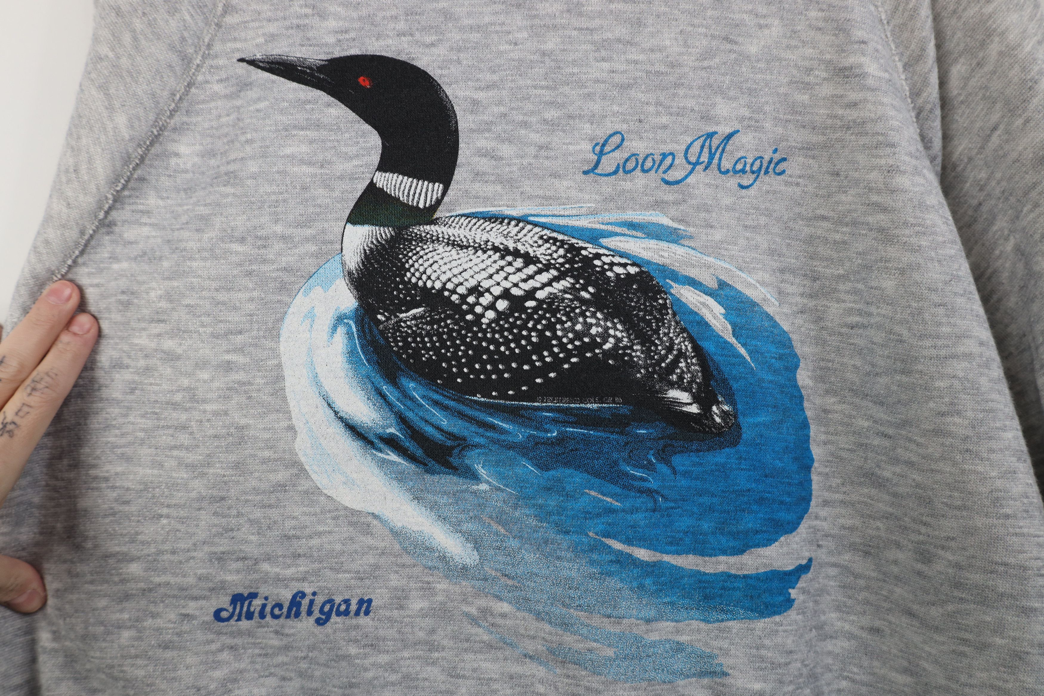 Vintage Vintage 80s Michigan Duck Triblend Crewneck Sweatshirt USA Size US XXL / EU 58 / 5 - 4 Thumbnail