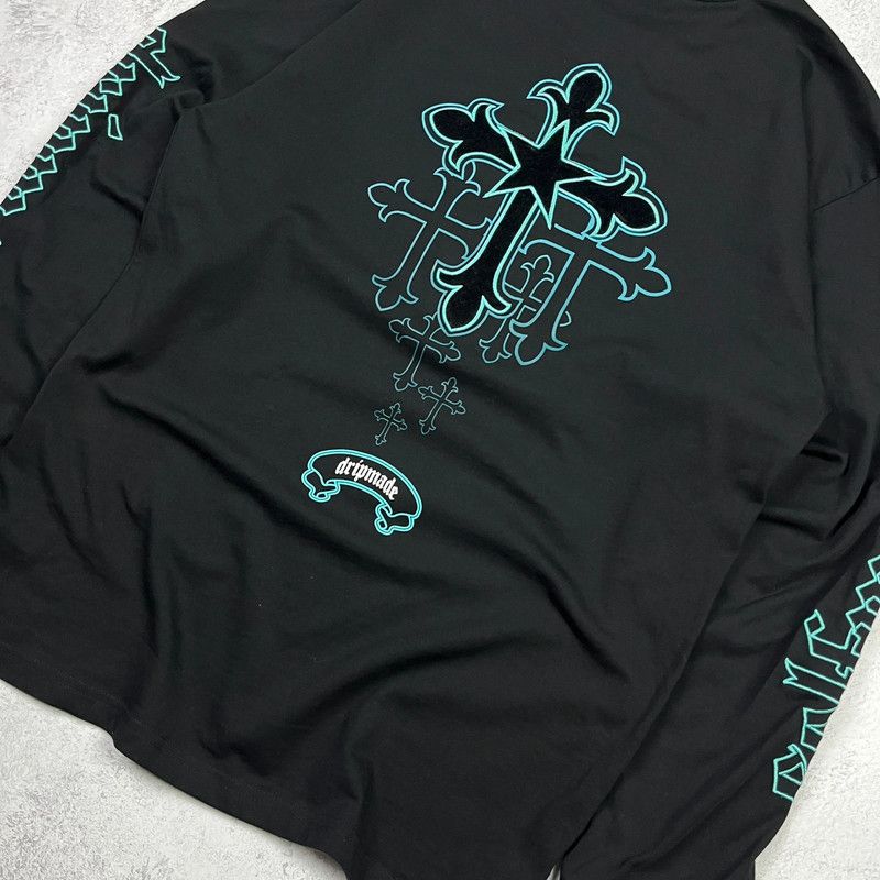 Affliction Dripmade Y2K Style Triple Cross Longsleeve Sweatshirt Size US M / EU 48-50 / 2 - 2 Thumbnail