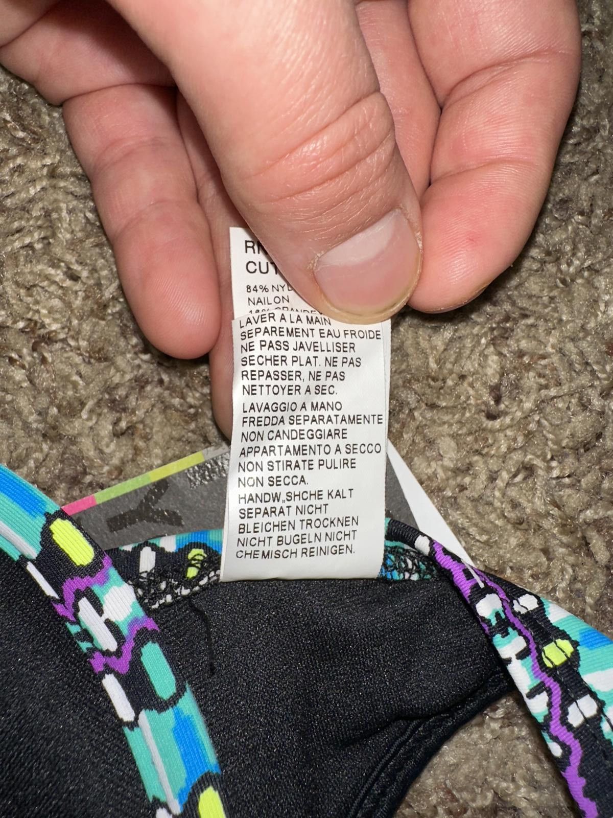 Nike Hurley Junior Girls Geo Print Swim Bra Size ONE SIZE - 6 Thumbnail