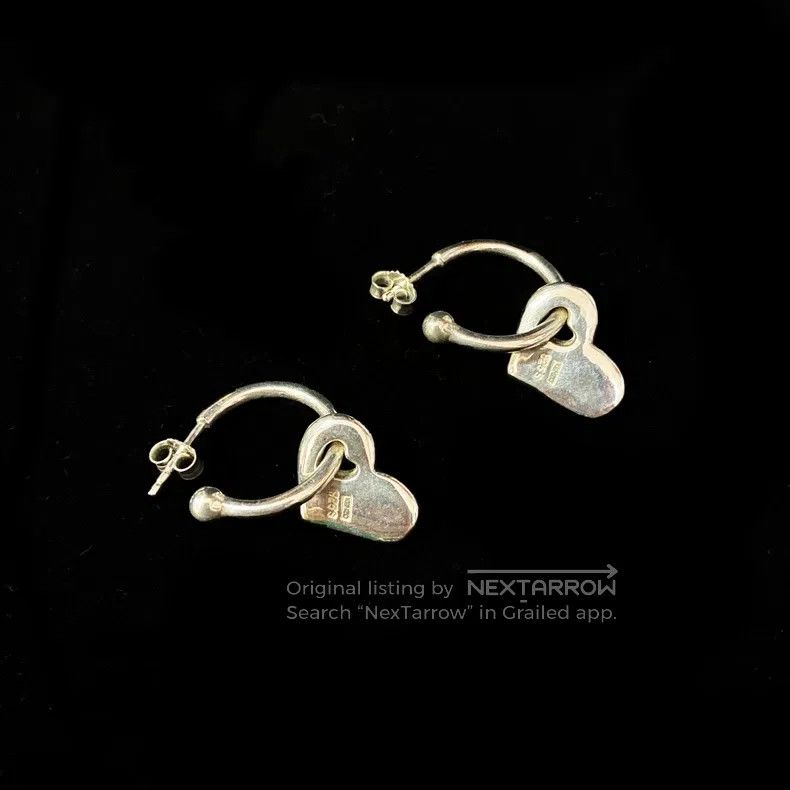 Other kenzo 925 Silver Signature Heart Earrings Size ONE SIZE - 3 Thumbnail