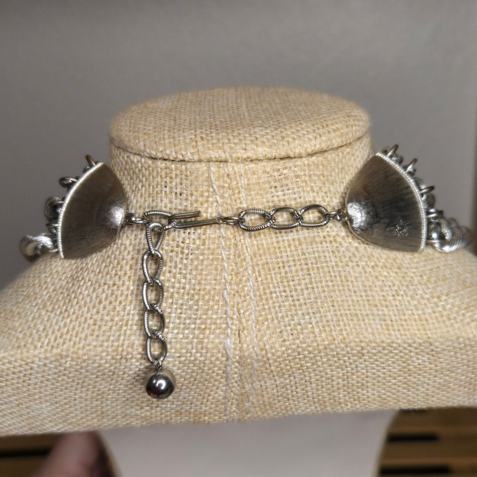 Vintage Vintage Silver Tone Multi-Strand Statement Necklace Size ONE SIZE - 5 Thumbnail