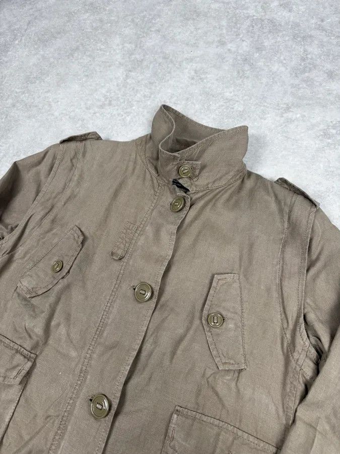 Dolce & Gabbana SS2004 Dolce & Gabbana Beige Linen Buttoned Jacket Size US S / EU 44-46 / 1 - 4 Thumbnail