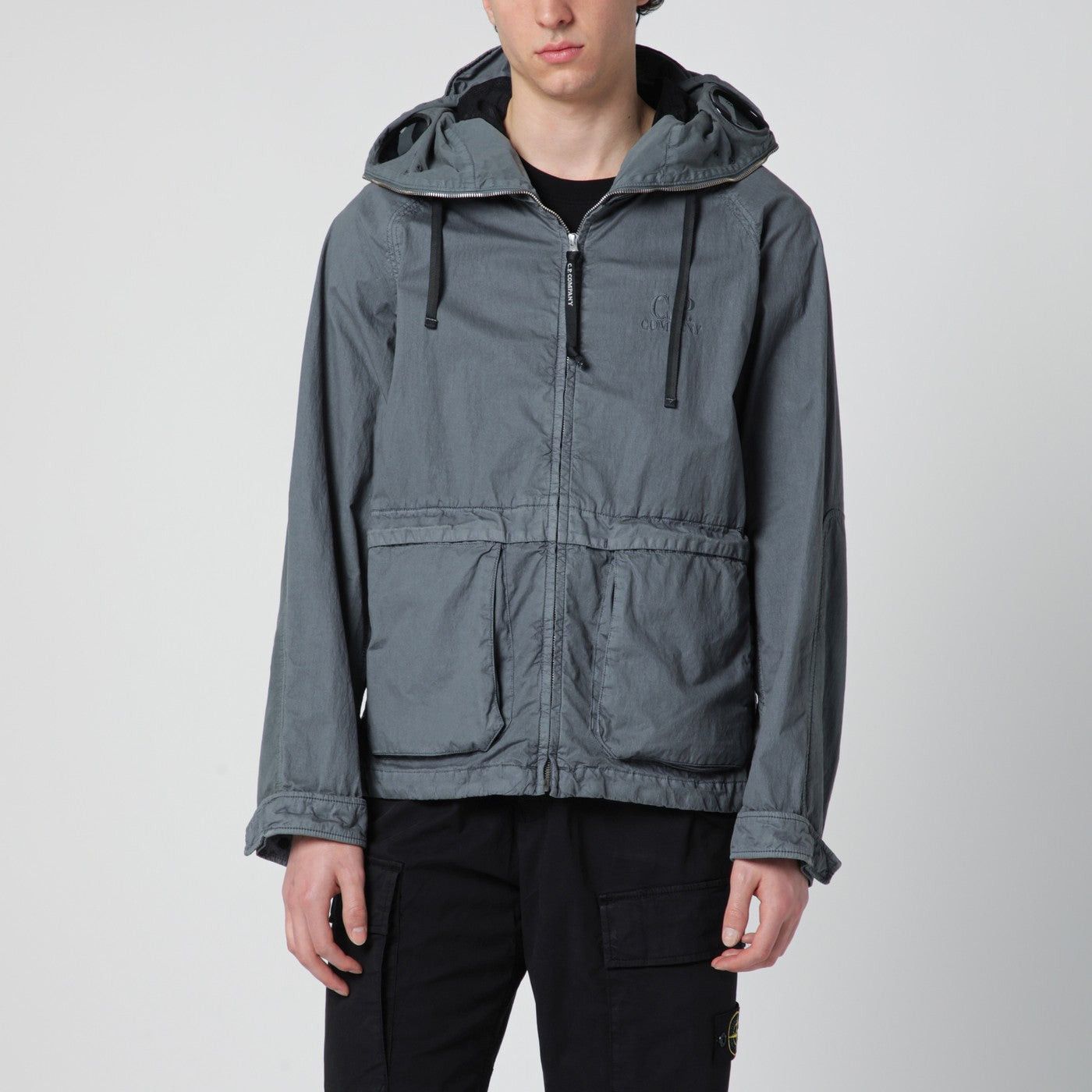 C.P. Company C.P. Company Explorer 50 Fili Wax Jacket In Grey Size US M / EU 48-50 / 2 - 1 Thumbnail
