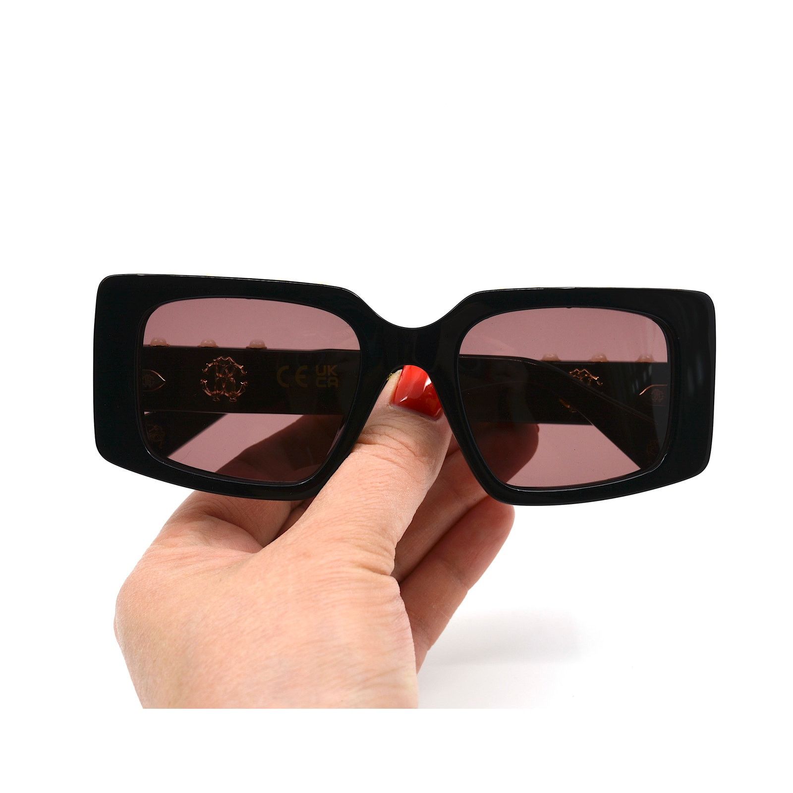 Roberto Cavalli ROBERTO CAVALLI SRC039S BLACK PURPLE AUTHENTIC SUNGLASSES Size ONE SIZE - 11 Thumbnail