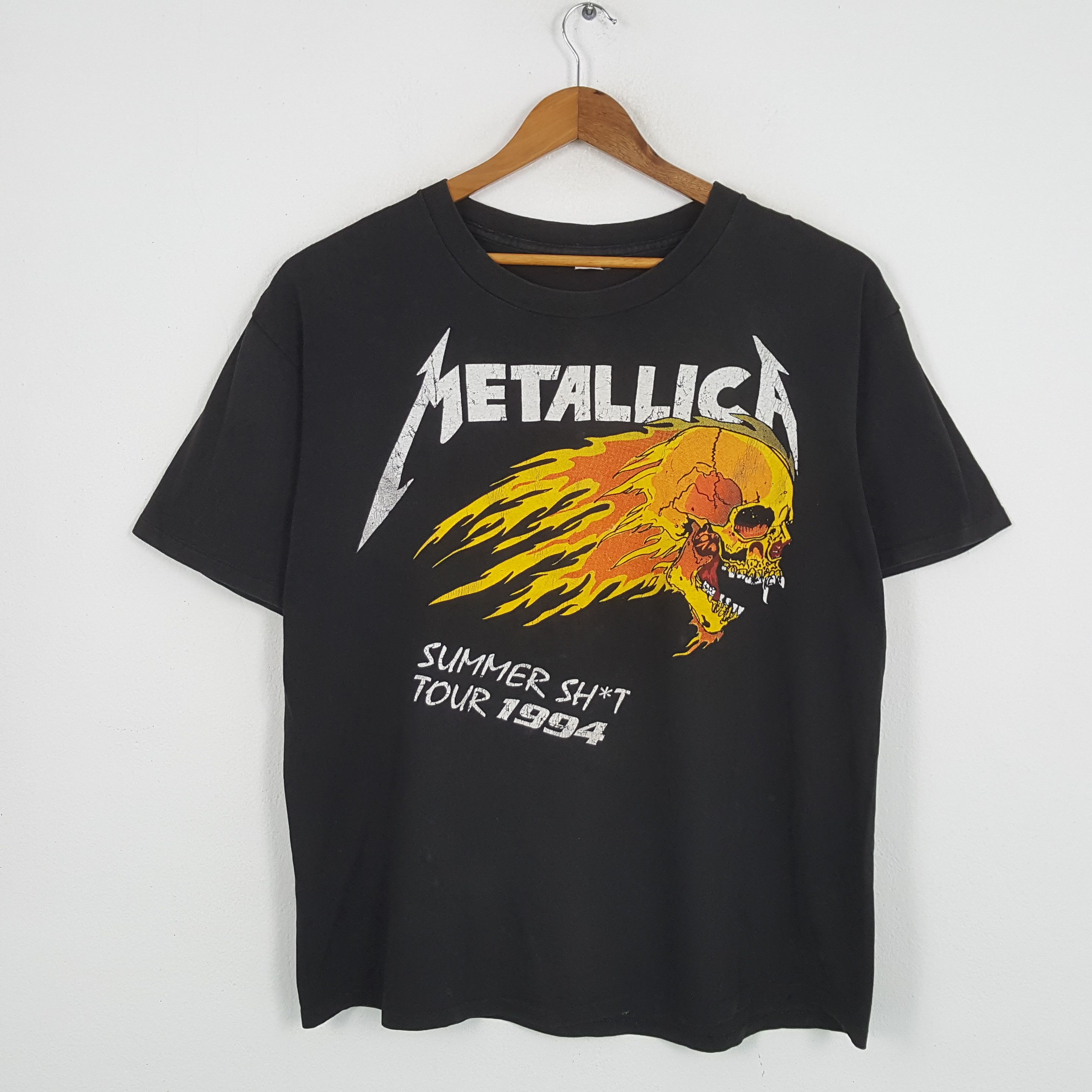 Band Tees × Metallica × Vintage Vintage 90s METALLICA American Heavy Metal Band Pushead Tees Size US XXL / EU 58 / 5 - 1 Thumbnail
