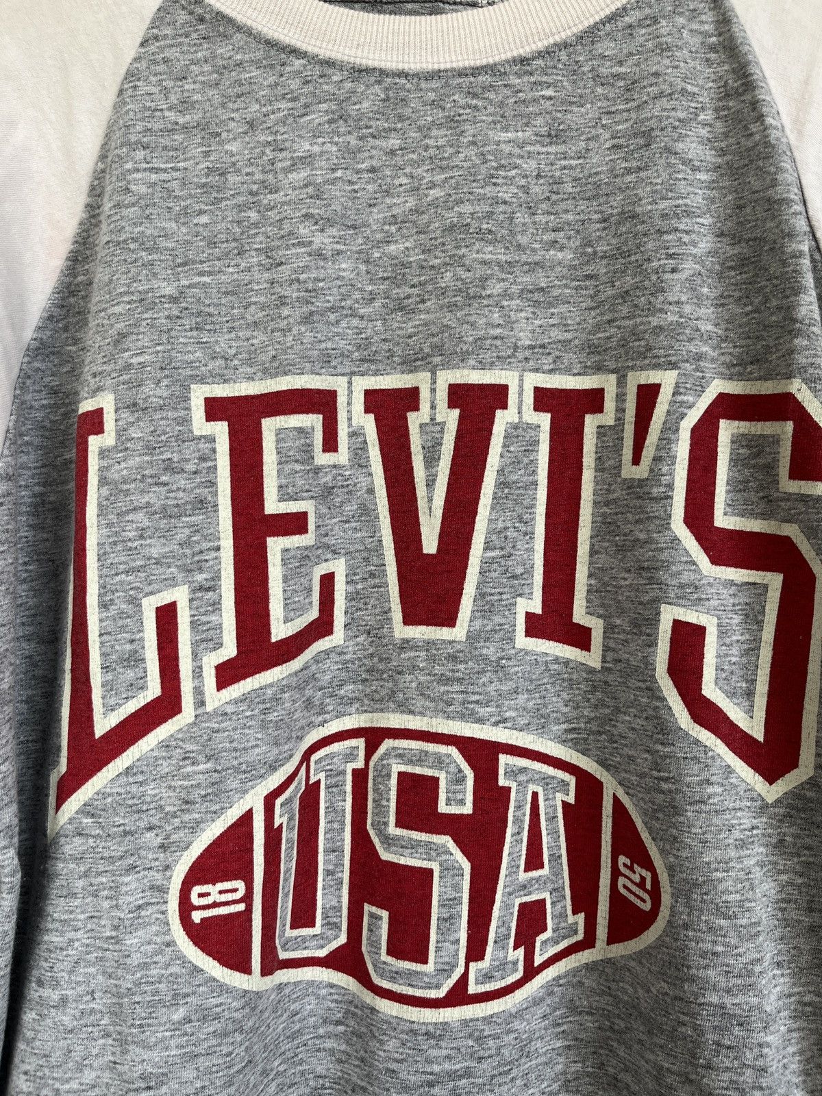 Levi's LEVIS USA Big Logo College Long Sleeve Shirt Size US L / EU 52-54 / 3 - 3 Thumbnail