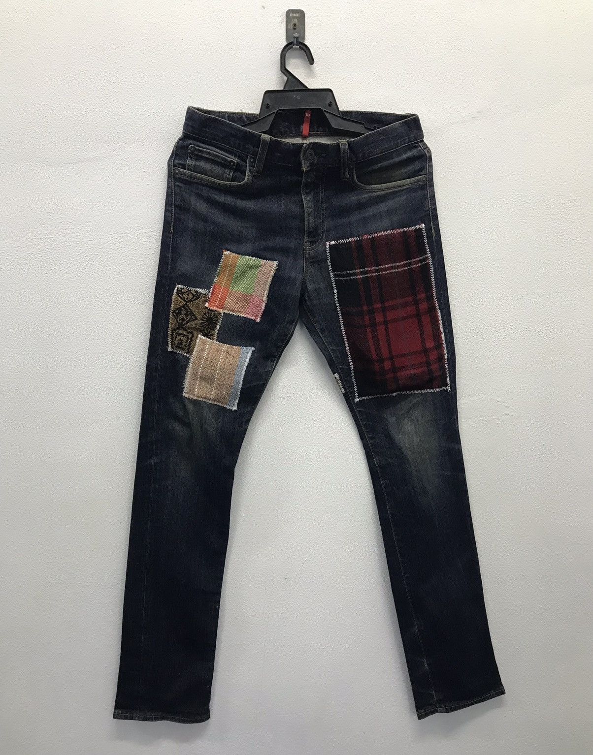 Japanese Brand Uniqlo Selvedge Patchwork Denim Jeans