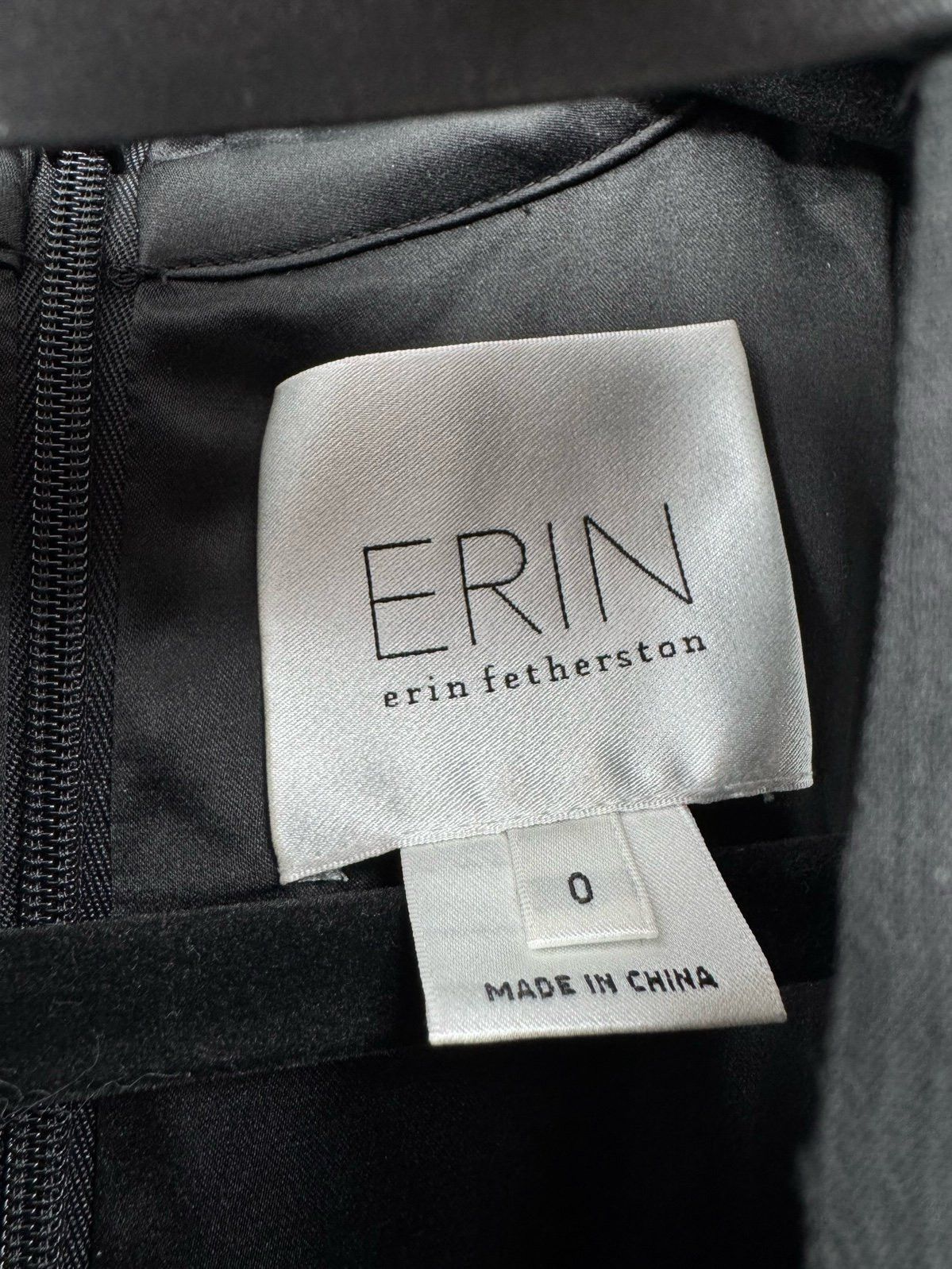 Other ERIN Erin Featherston Women’s Black Layered Sleeveless Midi Size XS / US 0-2 / IT 36-38 - 2 Thumbnail