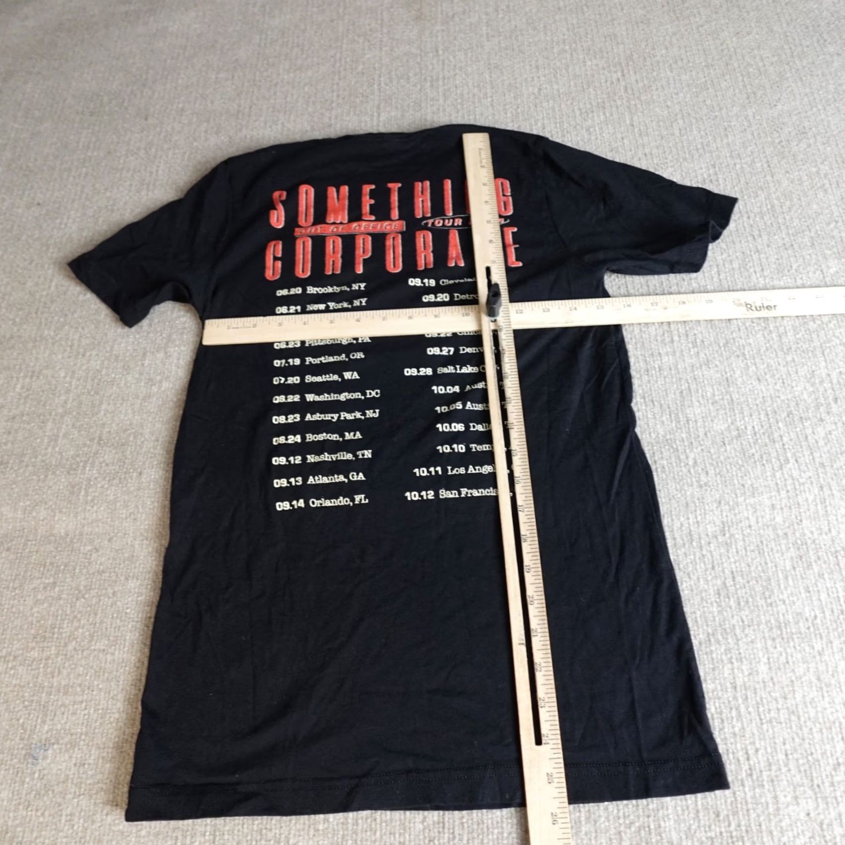 Doublet Something Corporate Shirt Small Black Double Sided Tour 2024 Size US S / EU 44-46 / 1 - 3 Thumbnail