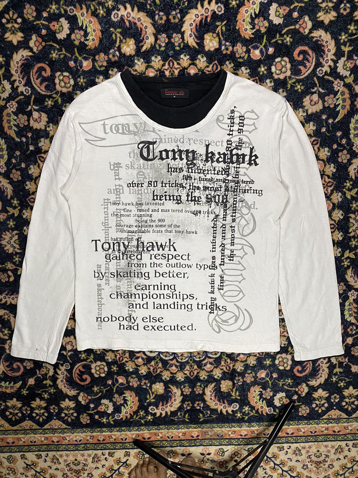 If Six Was Nine × Japanese Brand × Le Grande Bleu (L.G.B.) Y2K tony hawk skate poem longsleeve Size US M / EU 48-50 / 2 - 1 Thumbnail