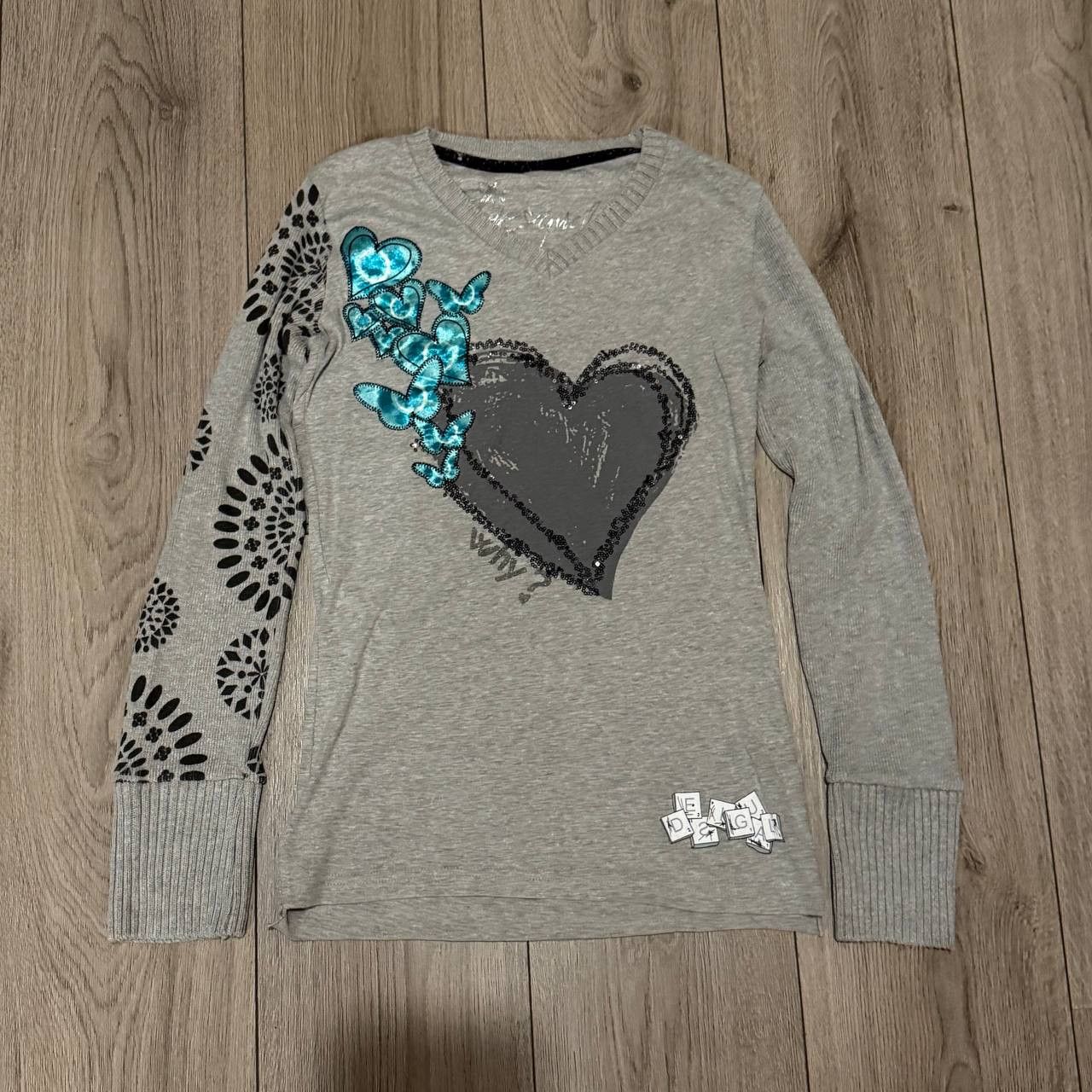 Desigual Desigual Long Sleeve T-Shirt Womens Multicolor Size S Size S / US 4 / IT 40 - 1 Thumbnail
