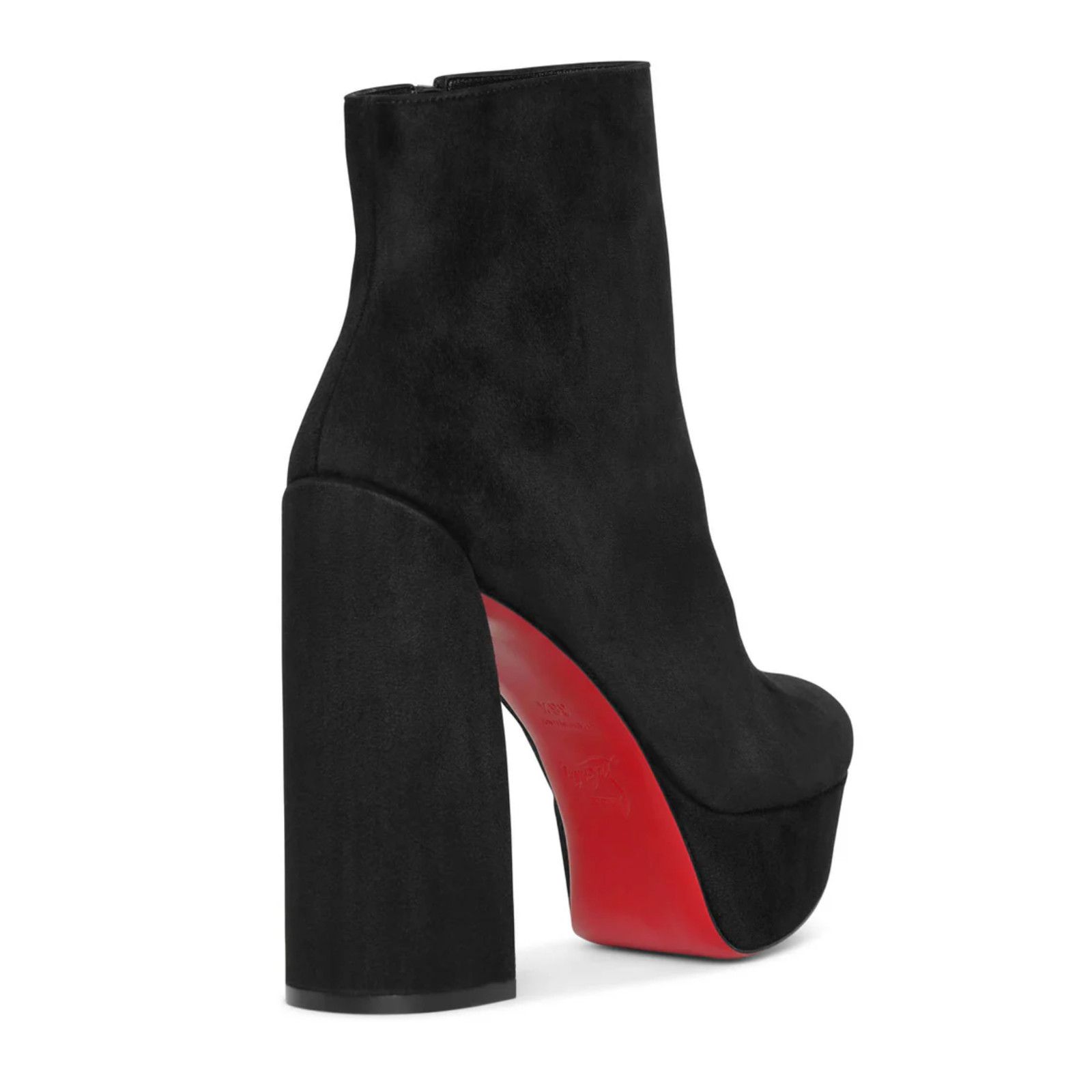 Christian Louboutin Christian Louboutin Movida Booty 130 Black Suede Bootie 40.5 Size US 10.5 / IT 40.5 - 13 Thumbnail