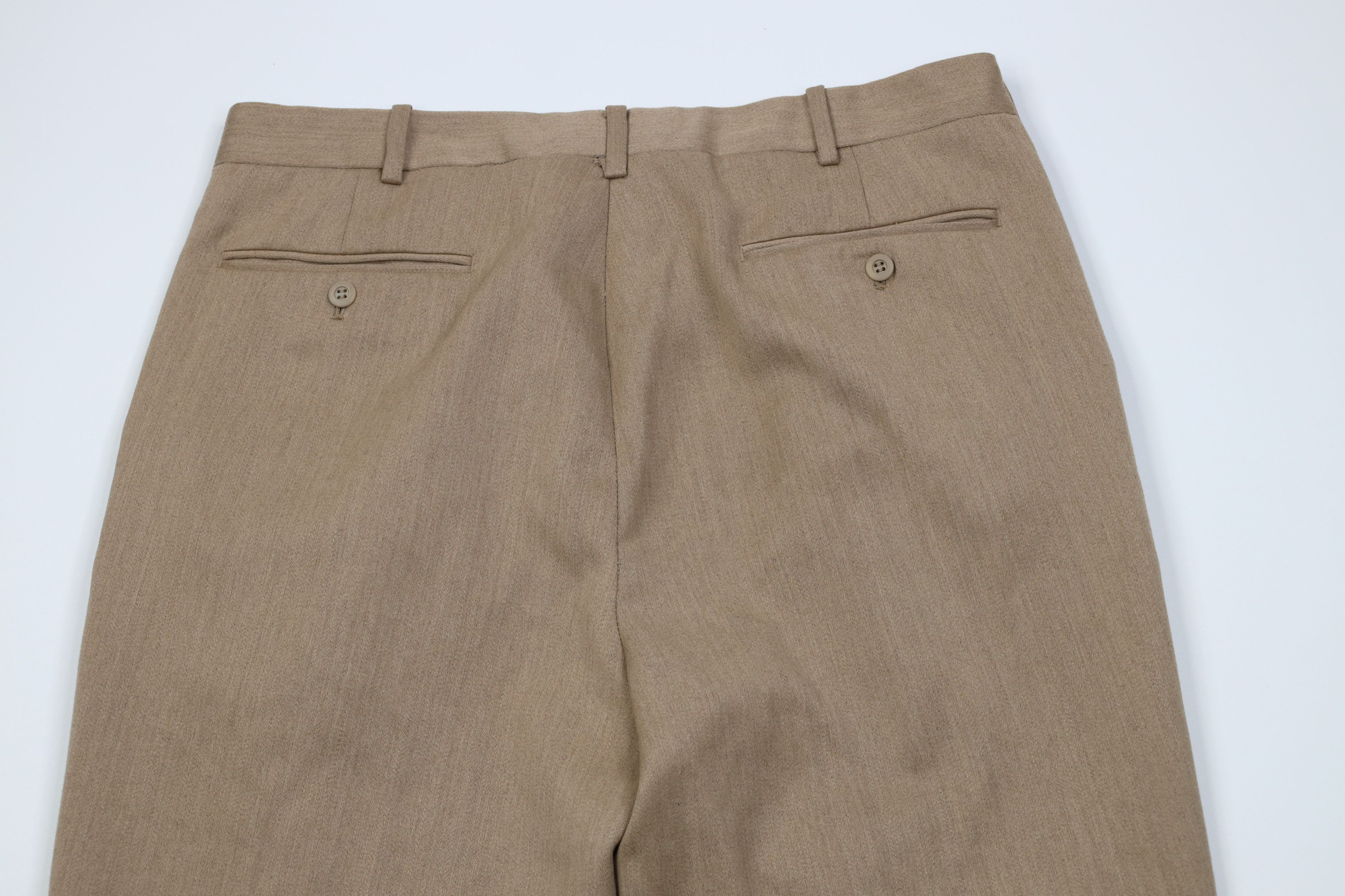 Vintage Vintage 90s Streetwear Wool Blend Knit Wide Leg Chino Pants Size US 34 / EU 50 - 10 Thumbnail