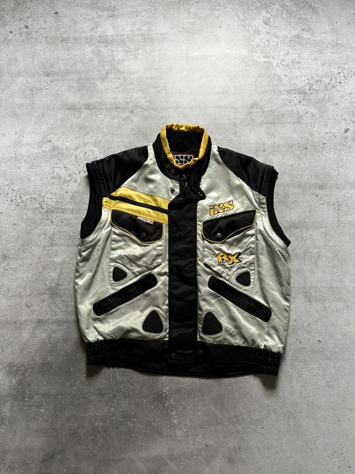Vintage Vintage Y2K IXS Scotchlite 3M Moto Futuristic Vest Jacket Size US XL / EU 56 / 4 - 2 Thumbnail