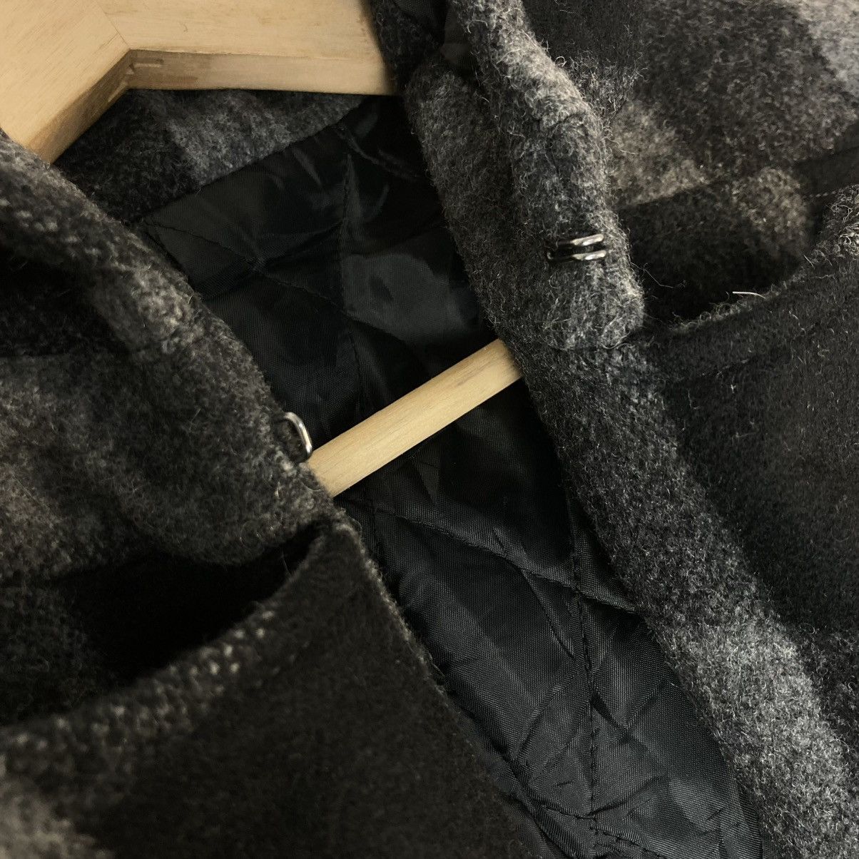 Issey Miyake 🇯🇵 VINTAGE SHIPS JET BLUE PLAID WOOL HOODED JACKET Size US S / EU 44-46 / 1 - 13 Thumbnail