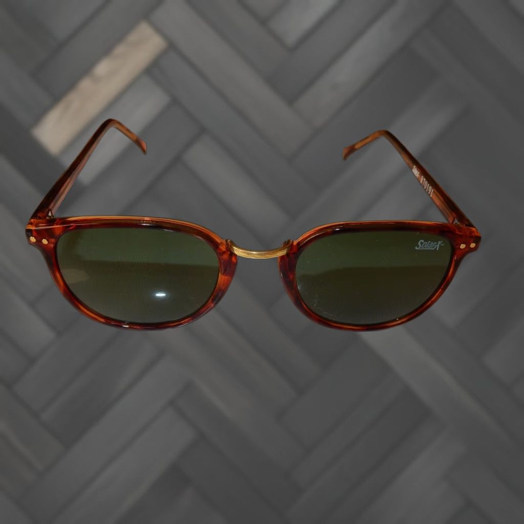 Vintage Solar X Sunglasses Unisex Adults Medium Brown Sunglasses 870191 Size ONE SIZE - 1 Thumbnail
