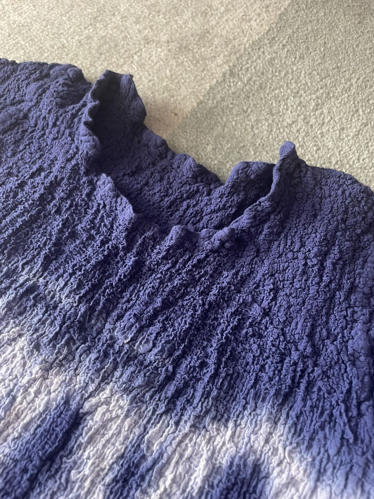 Issey Miyake ISSEY MIYAKE me Tie-dye Cauliflower Sleeveless Dress Indigo Size ONE SIZE - 2 Thumbnail