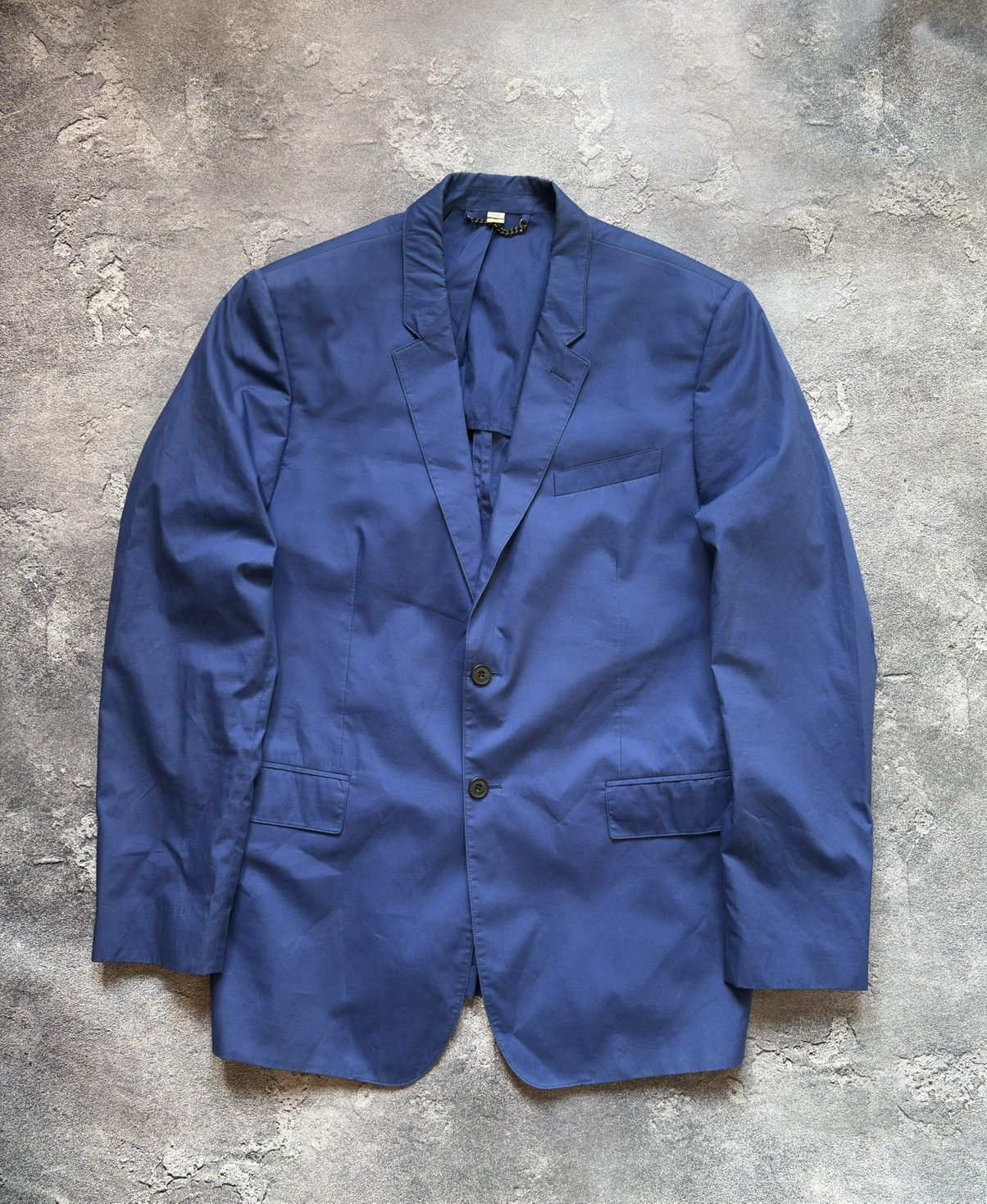 Burberry Burberry London Luxury Mens Blue Blazer Jacket Size 54 Rare Size 54R - 1 Thumbnail