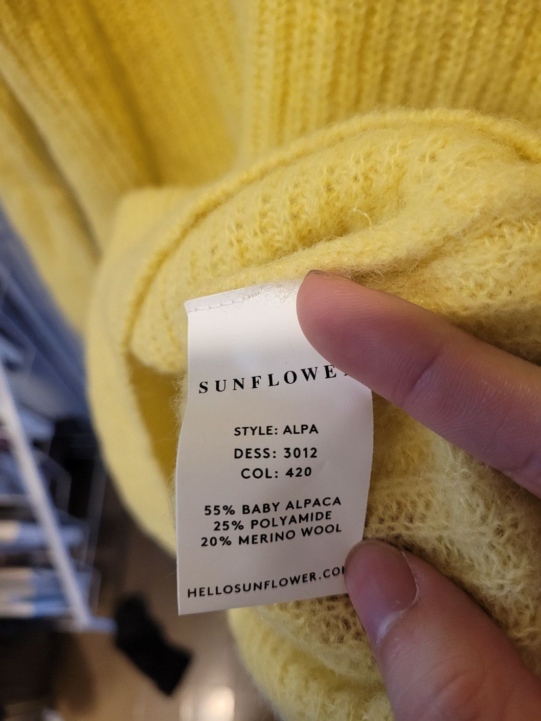 Sunflower Sunflower Alpaca Yellow knit Size US M / EU 48-50 / 2 - 4 Thumbnail