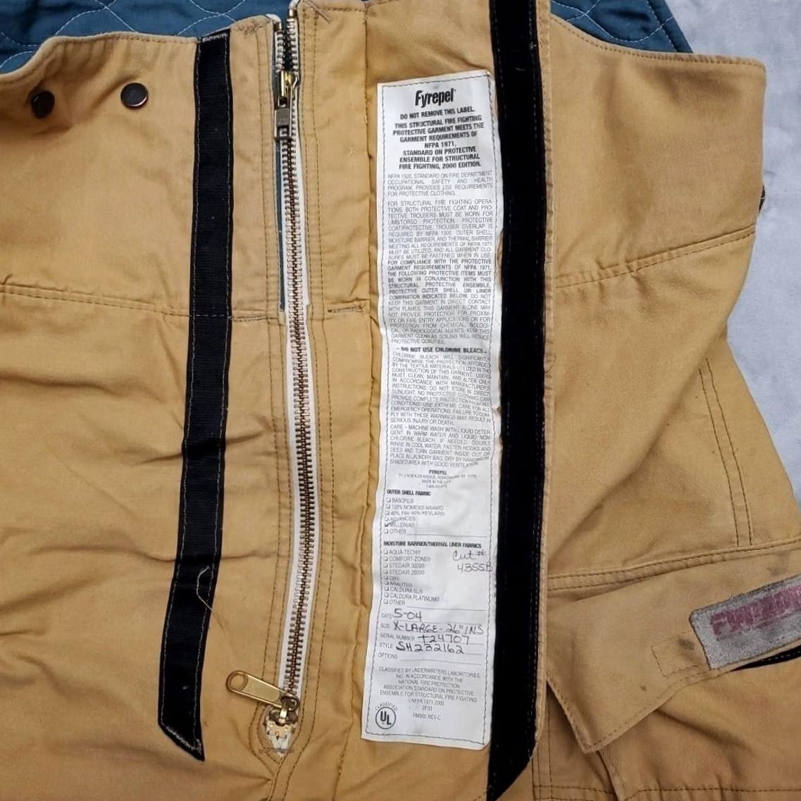 Vintage VINTAGE Fyrepel Turnout Pants Mens XL 26 Inseam Reflective Firefighter 2000s Size US 36 / EU 52 - 7 Thumbnail