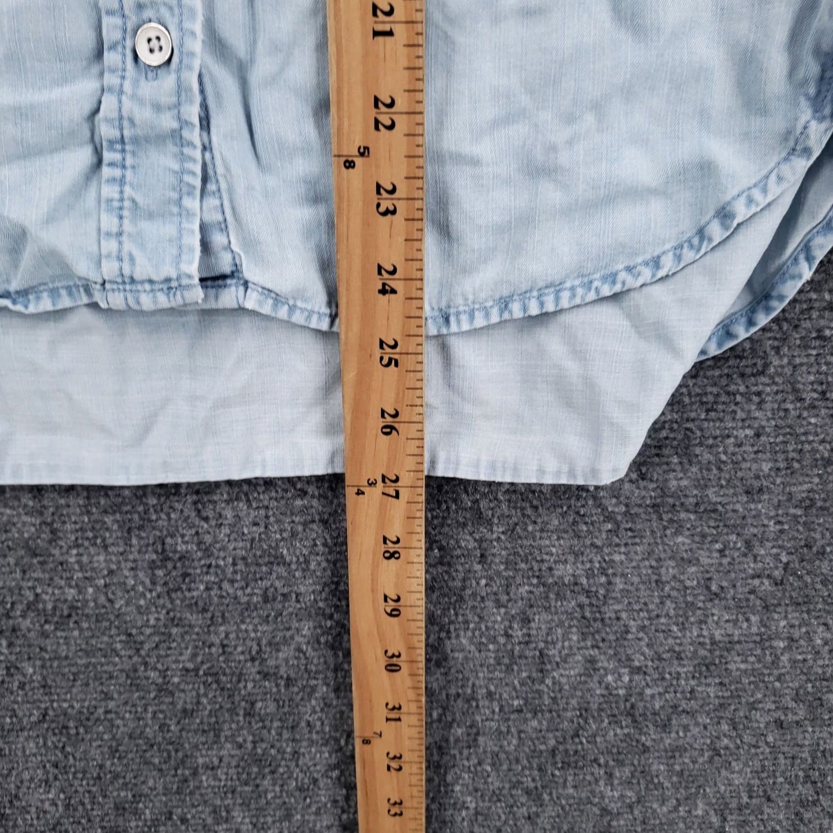 CLOT Cloth & Stone Button-Up Shirt Womens XS Blue Tencel Long Sleeve Relaxed Casual Size XS / US 0-2 / IT 36-38 - 7 Thumbnail