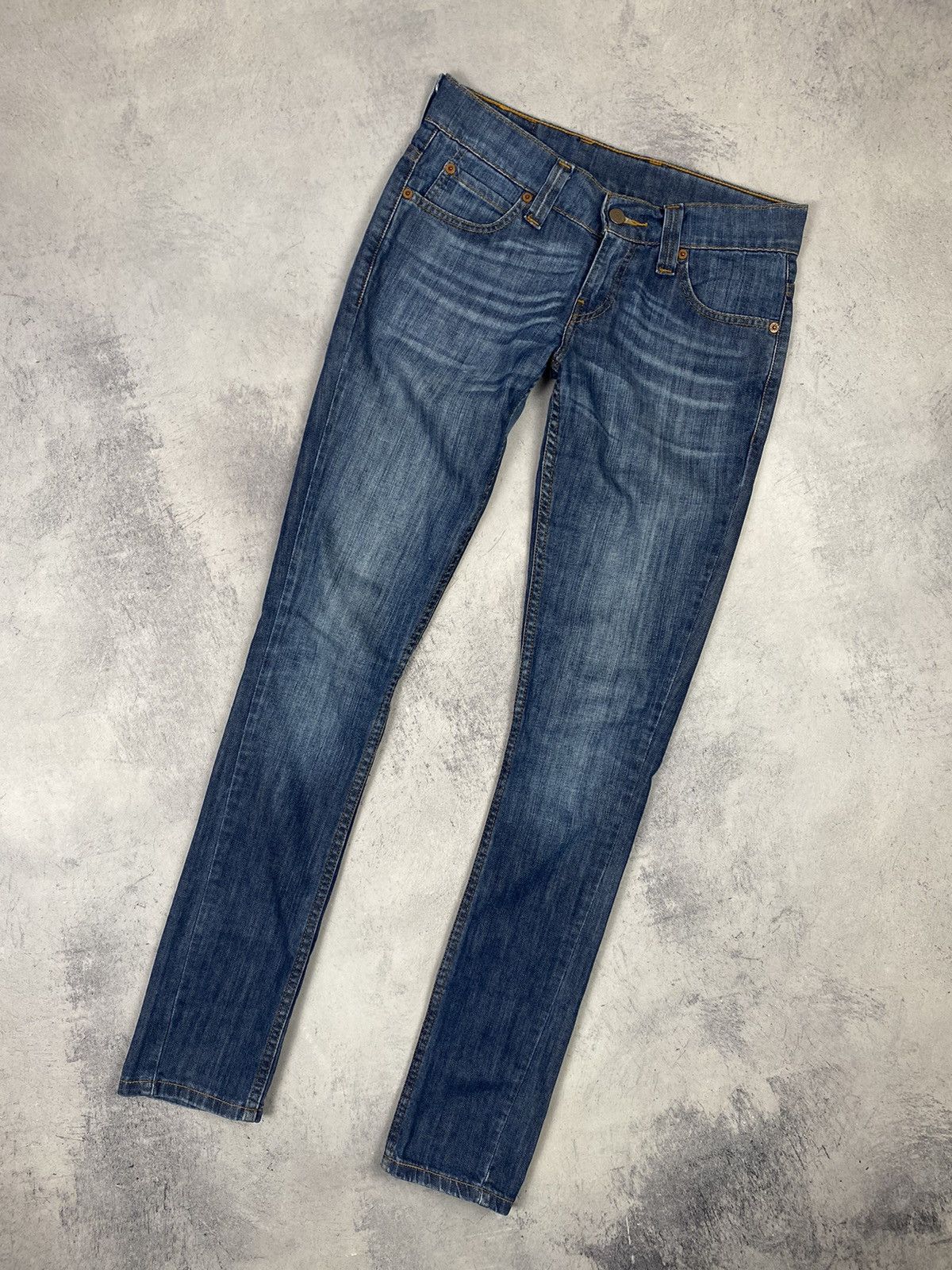 Levi's × Vintage Vintage 00s Levis Dark Blue Wash Denim Jeans y2k Size 28" / US 6 / IT 42 - 5 Thumbnail