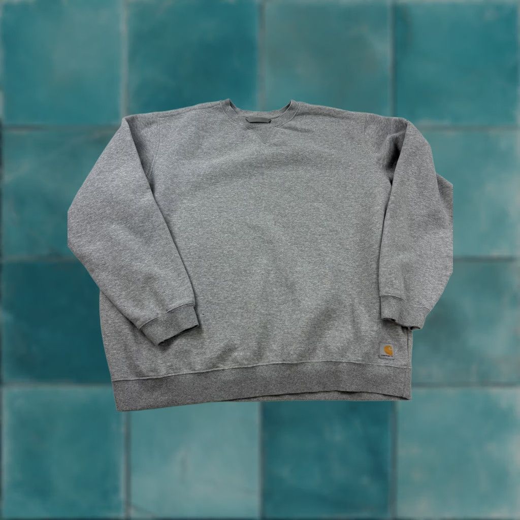 Carhartt Carhartt Sweatshirt Mens Large Tall Gray Crewneck Pullover Logo Fleece Big LT Size US L / EU 52-54 / 3 - 1 Thumbnail