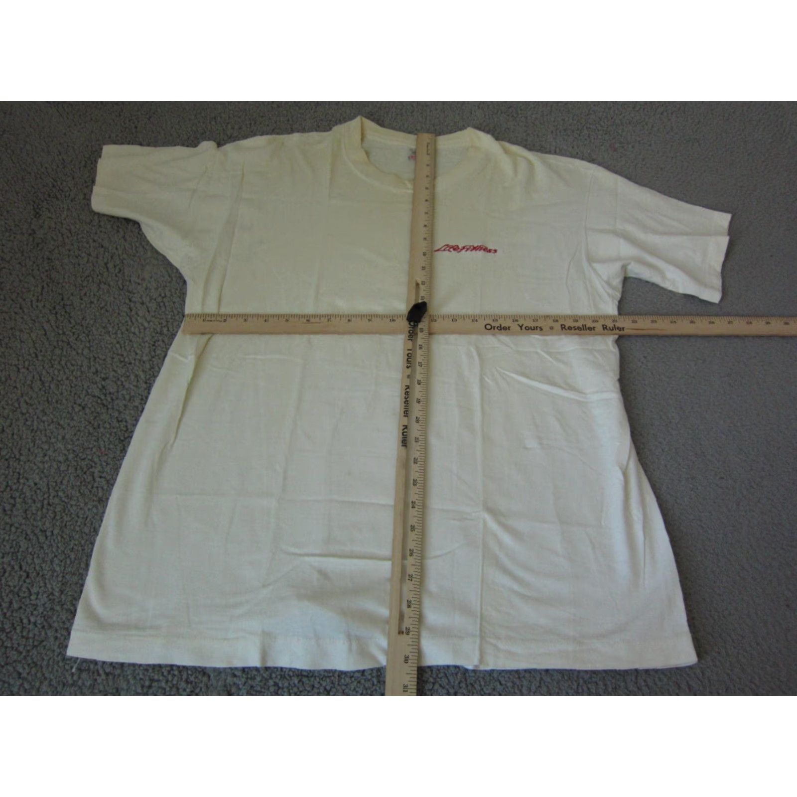 Fruit Of The Loom VINTAGE Fruit of the Loom Shirt Mens XL White Life Fitness Made USA T-Shirt 80s 90s Classic School Crew Neck Short Sleeve Jersey Solid Size US XL / EU 56 / 4 - 7 Thumbnail