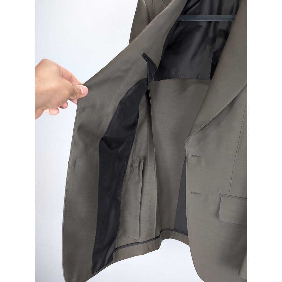 Tom Ford o1rshd1 Blazer Jacket in Dusty Olive Size US S / EU 44-46 / 1 - 6 Thumbnail