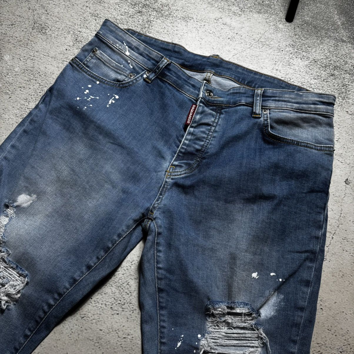 Dsquared2 y2k distressed jeans waist 45 disquared2 gallery dept style Size 32" / US 10 / IT 46 - 8 Thumbnail