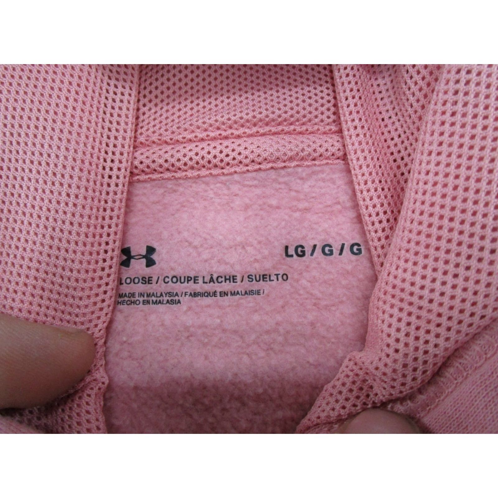 Under Armour Under Armour Women's UA Rival Fleece Blocked Hoodie Pink Size L Size L / US 10 / IT 46 - 2 Thumbnail