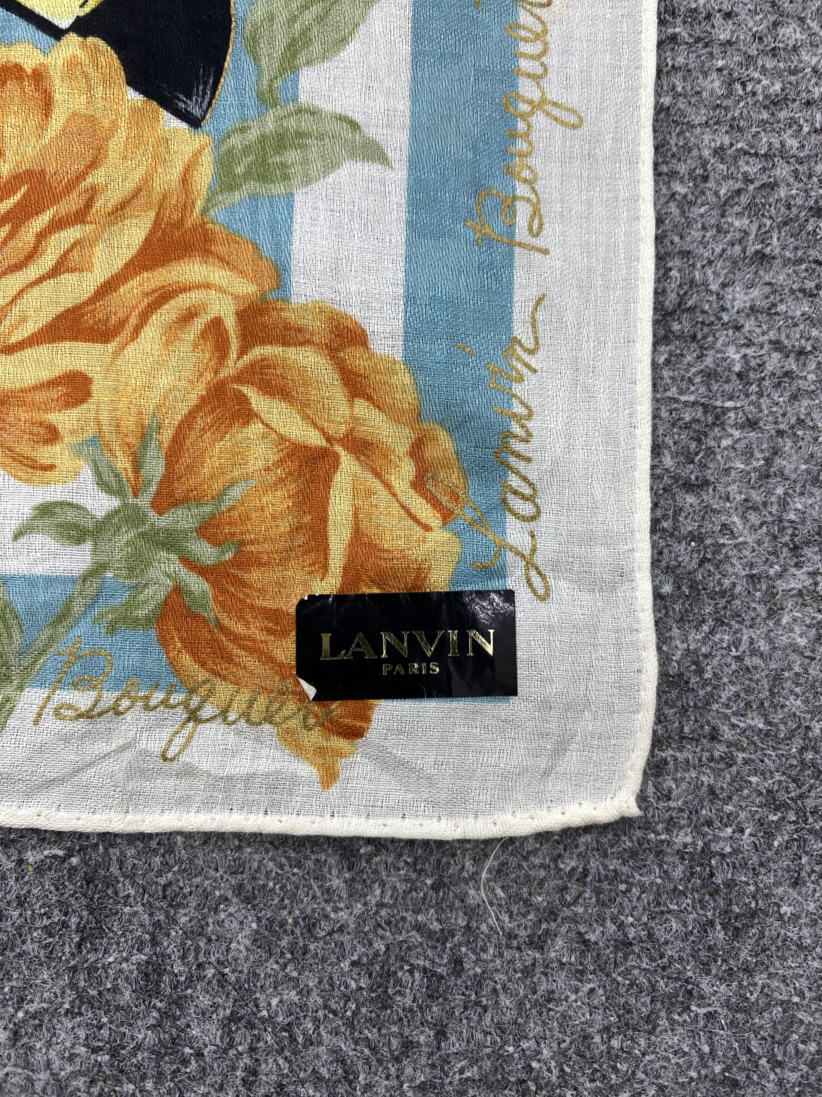 Lanvin Lanvin Paris Handkerchief / Neckerchief HKC0908 Size ONE SIZE - 5 Thumbnail