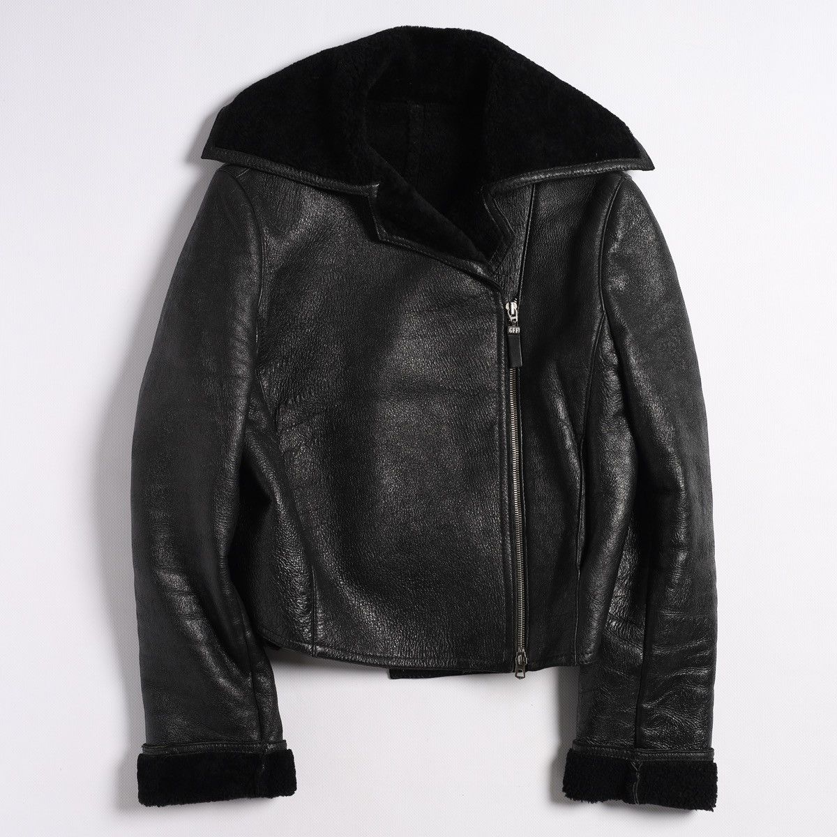 Gianfranco Ferre Gianfranco Ferre GFF Leather Pelle Shearling Crop Jacket Vin Size M / US 6-8 / IT 42-44 - 22 Thumbnail