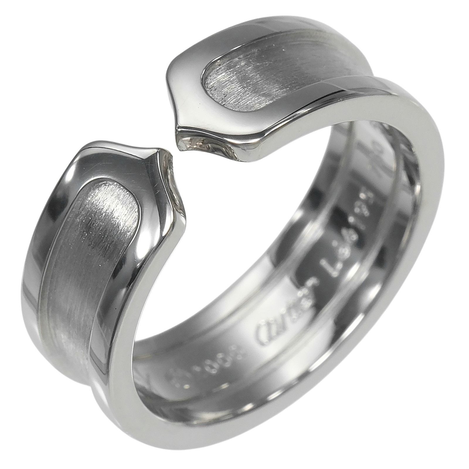 Cartier Cartier Cartier 2C Au750 White Gold Ring Size 13 Precious Metal Ring DUTY FREE for USA Size ONE SIZE - 1 Thumbnail