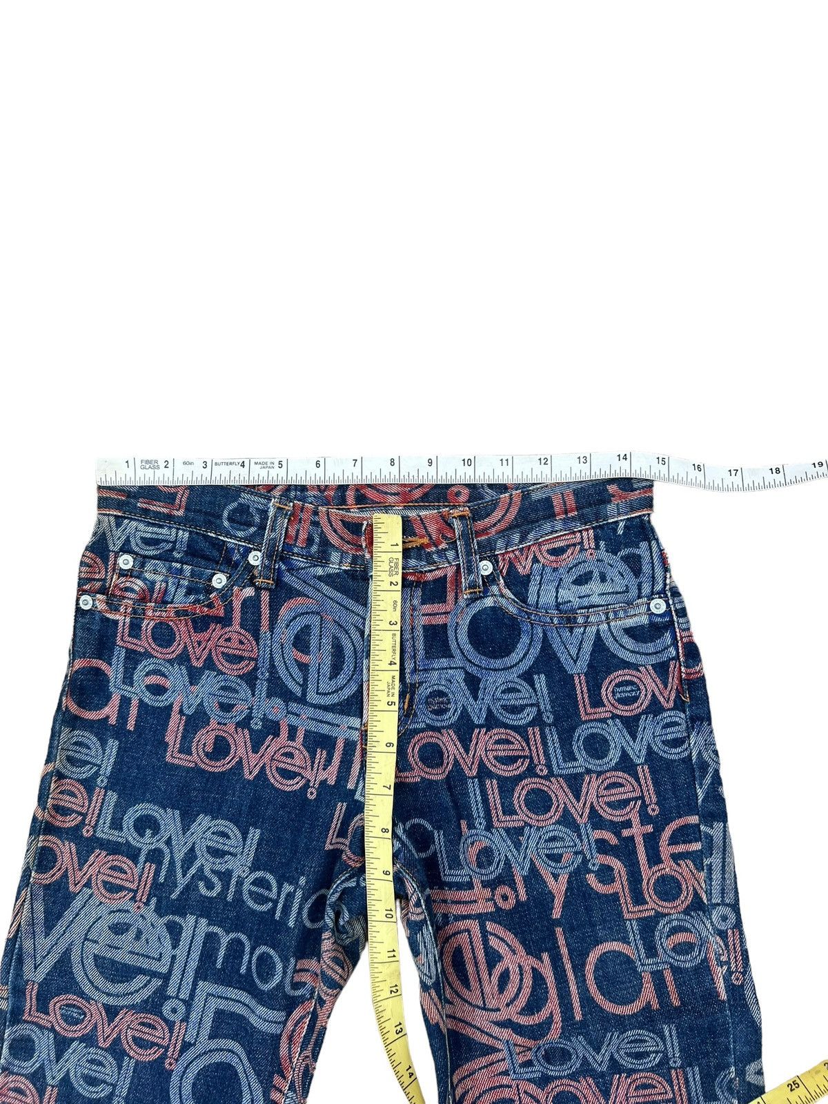 Hysteric Glamour Vintage Hysteric Glamour Psychedelic Denim Flare Jeans Size US 29 - 3 Thumbnail