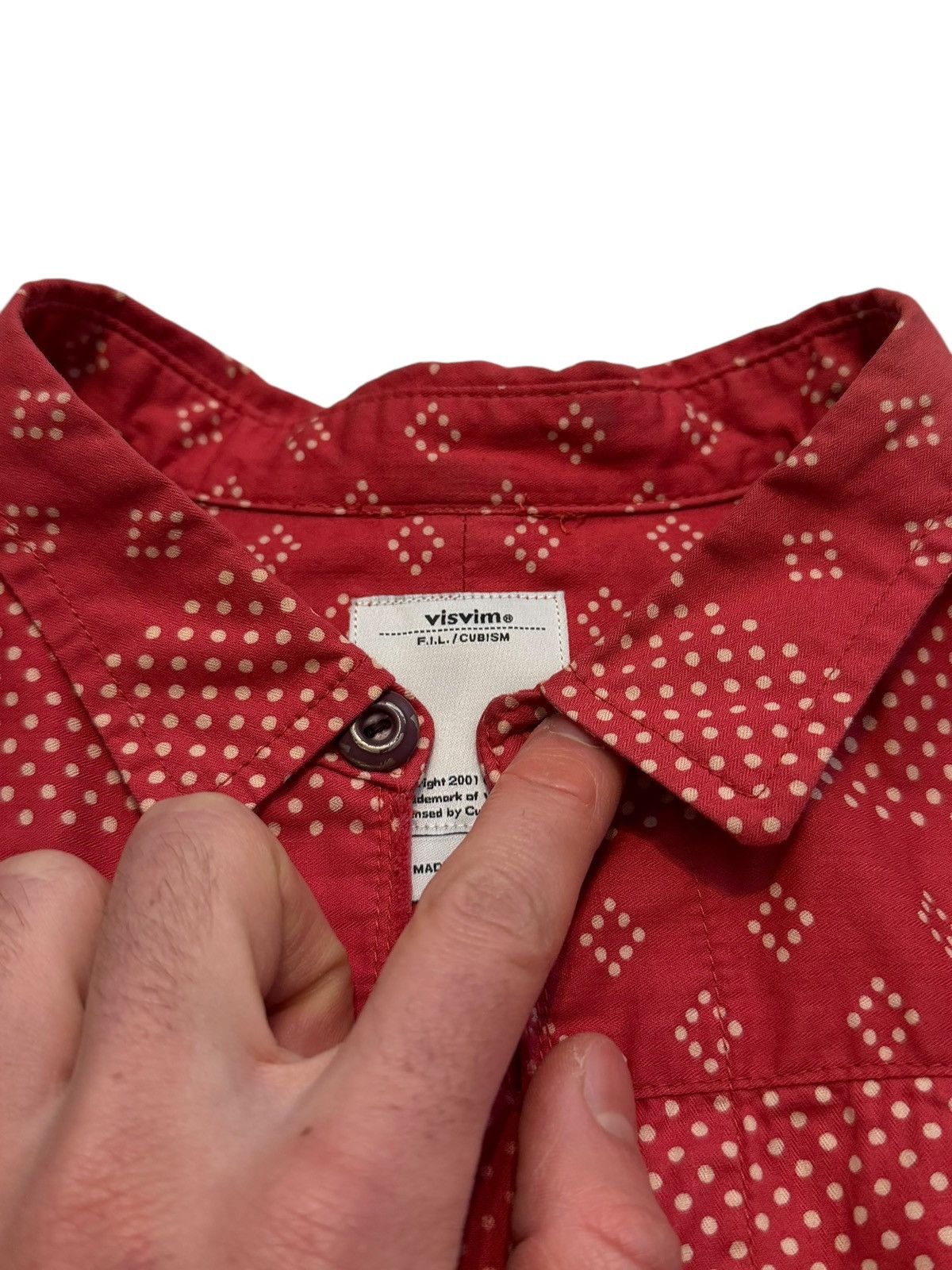 Visvim Sz1 Bandana Kerchief Red Shirt Tunic Size US S / EU 44-46 / 1 - 3 Thumbnail