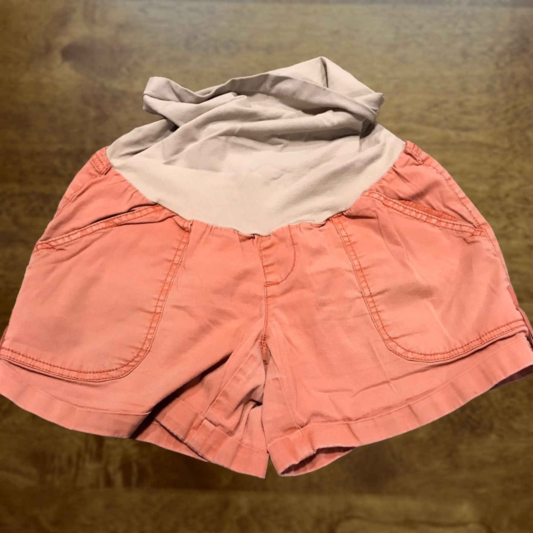 Vintage Motherhood Maternity Pink Cotton Shorts Chino Xs S Regular Womens Maternity Casual 26in Waist 4.5in Inseam Vintage No Size 28" / US 6 / IT 42 - 1 Thumbnail