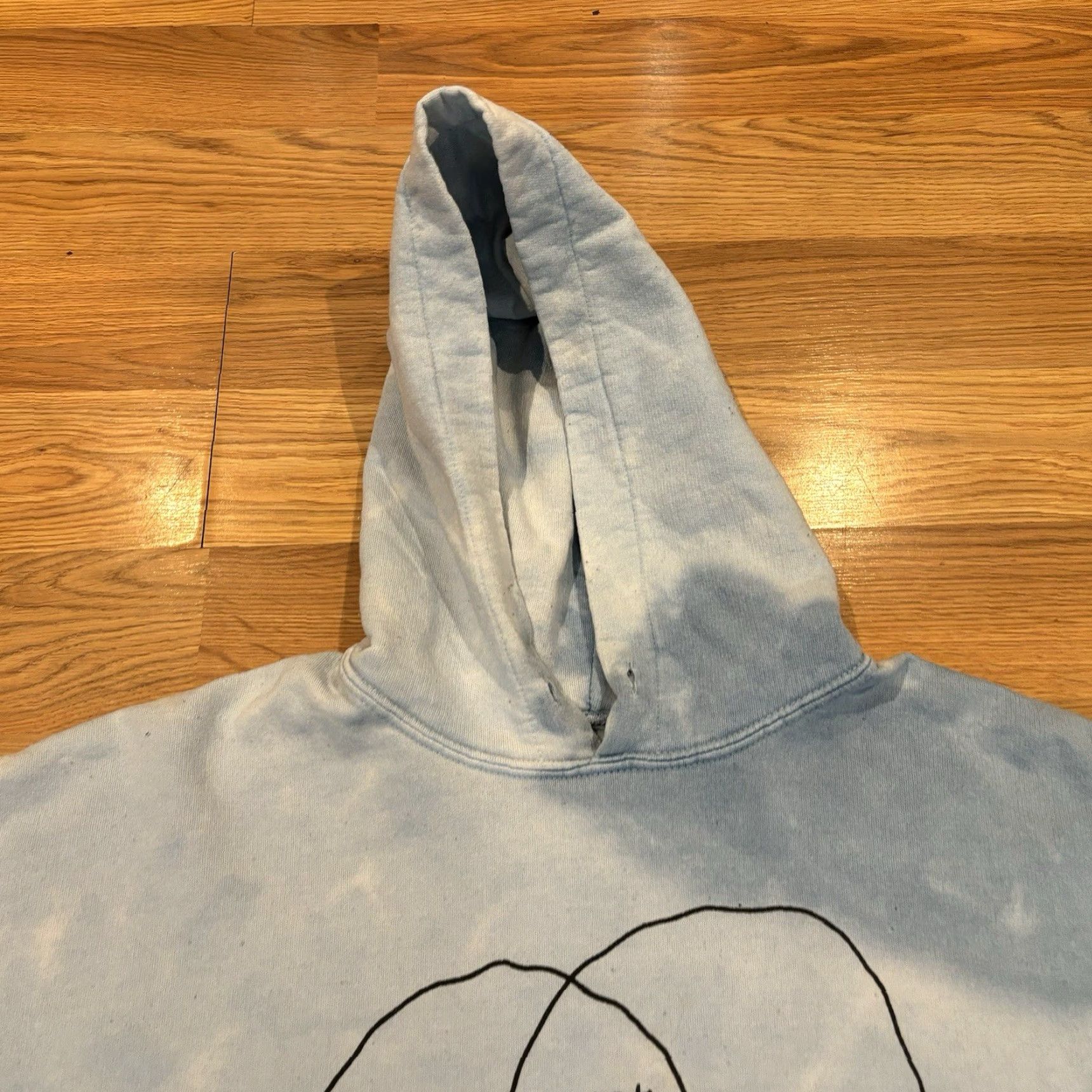 Vintage Stuck With U Hoodie Unisex Adults XL Blue Pullover Graphic Print Hooded Sweatshirt Size US XL / EU 56 / 4 - 7 Thumbnail