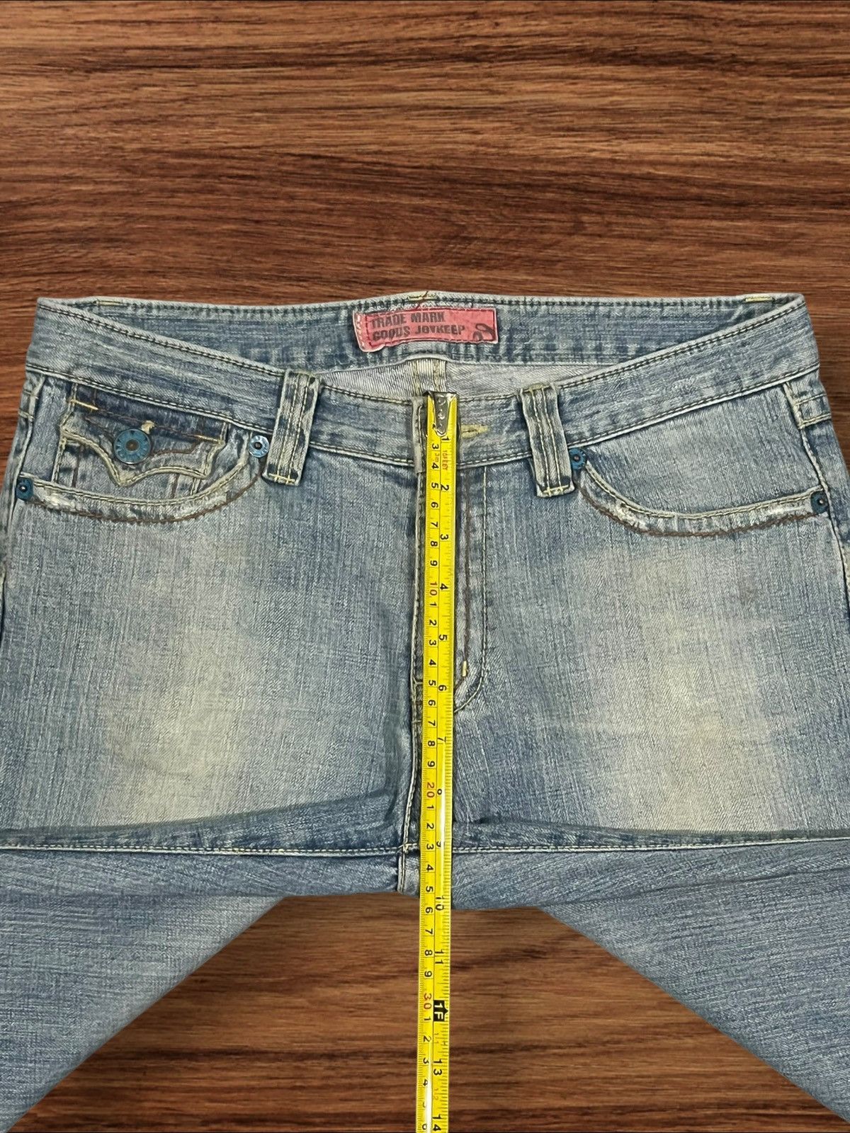 Japanese Brand Vintage Japanese Brand Leavs Strawberry Blue Wash Flare Jean Size US 30 / EU 46 - 12 Thumbnail