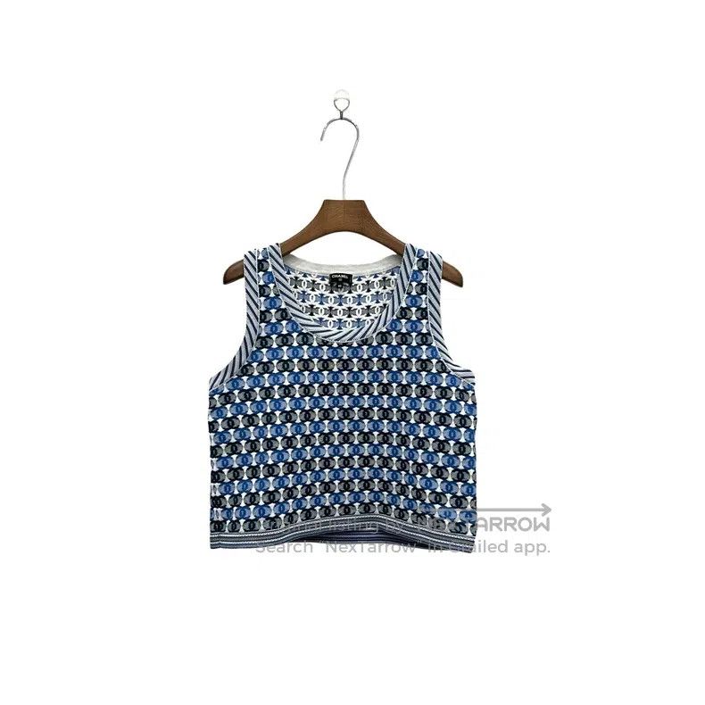 Chanel Chanel Double C Full Logo Knitted Vest Size S / US 4 / IT 40 - 1 Thumbnail
