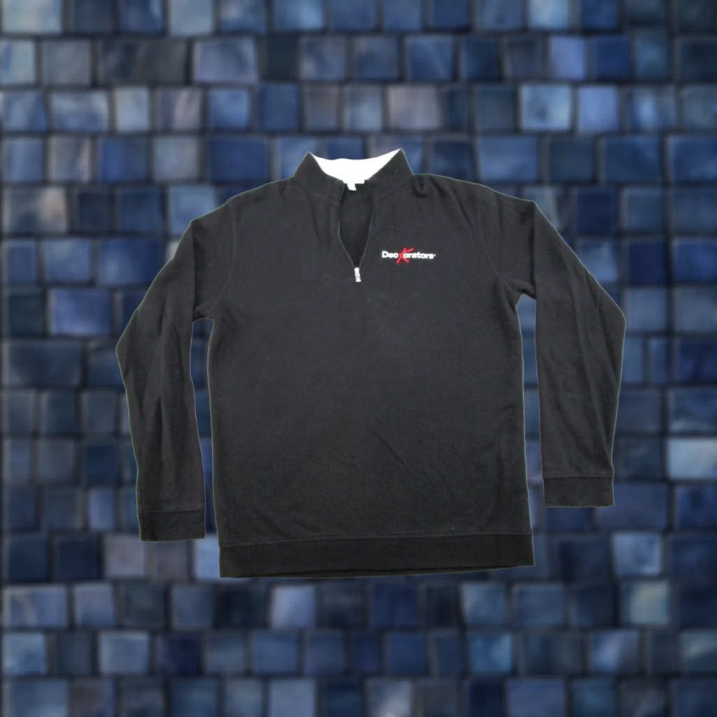 Peter Millar Peter Millar Crown Sport Sweater Black 1/4 Zip Mens M Business Logo Read Size US M / EU 48-50 / 2 - 1 Thumbnail