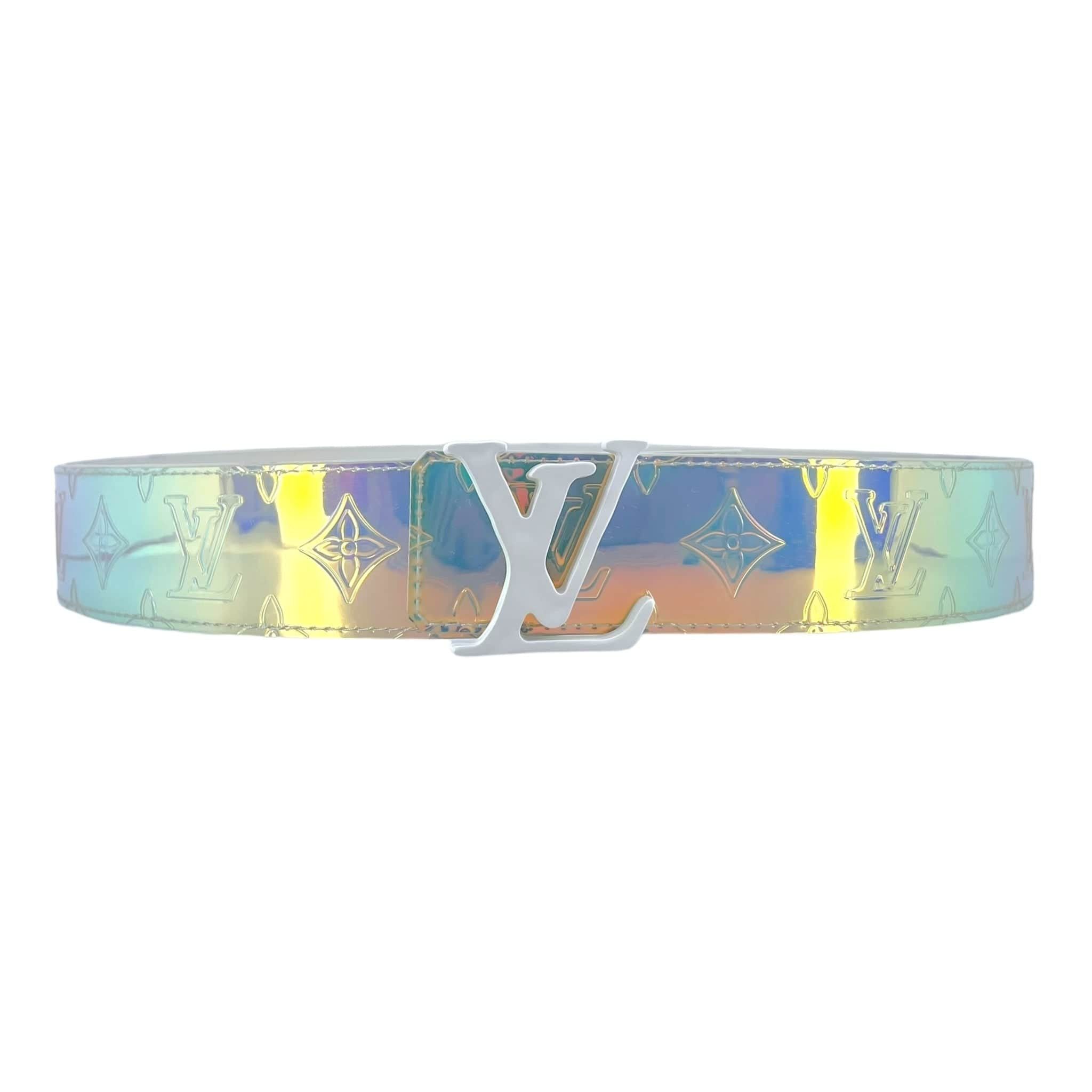 louis vuitton lv shape belt monogram 40mm prism