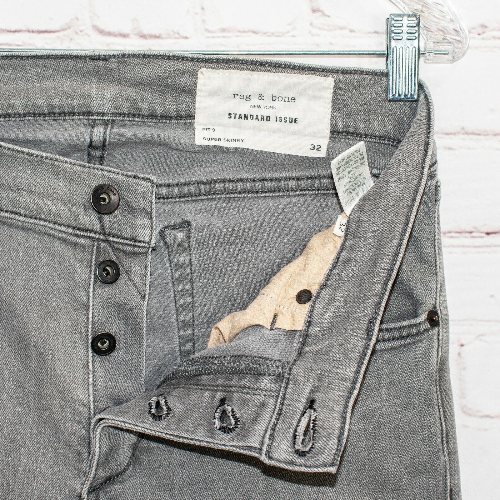 Rag & Bone Rag & Bone NY Standard Issue Fit 0 Supper Skinny Denim Jeans Size US 32 / EU 48 - 2 Thumbnail