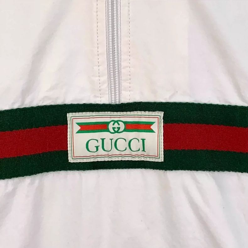 Gucci Gucci Beige Striped Cotton Hoodie Sweatshirt-2505 Size L / US 10 / IT 46 - 4 Thumbnail