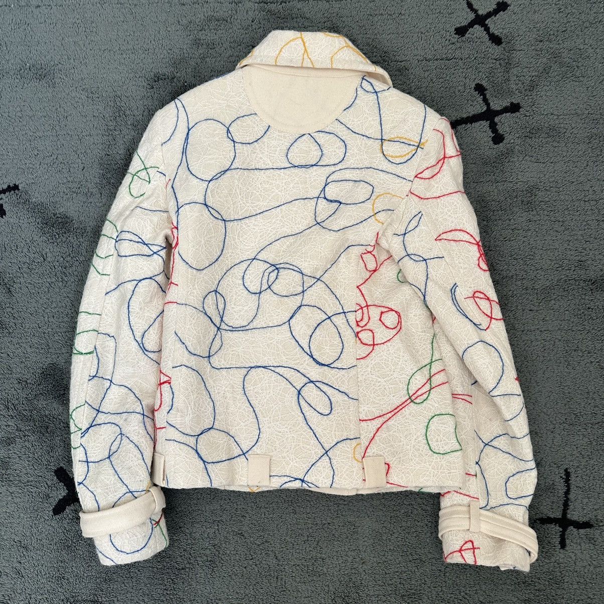 Jean Charles De Castelbajac Jean Charles de Castelbajac Fall 2002 Embroidered Jacket Size M / US 6-8 / IT 42-44 - 3 Thumbnail