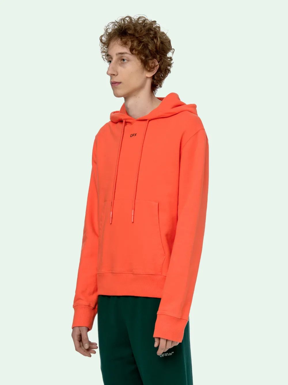 Off-White Orange Spayed Stencil Arrows Hoodie Size S / US 4 / IT 40 - 4 Thumbnail
