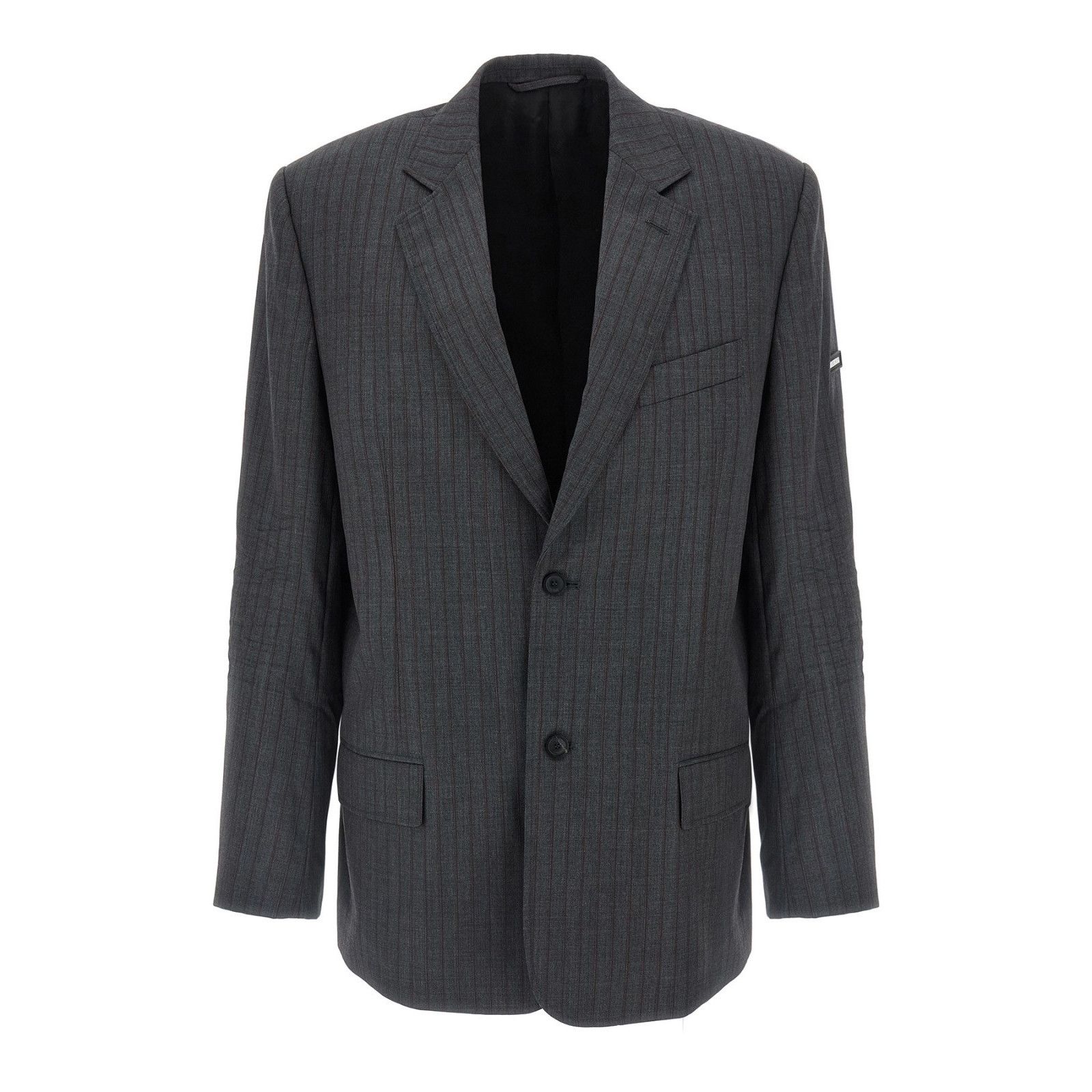 BALENCIAGA Gray Wool Men's Blazer Jacket New & Authentic (Me