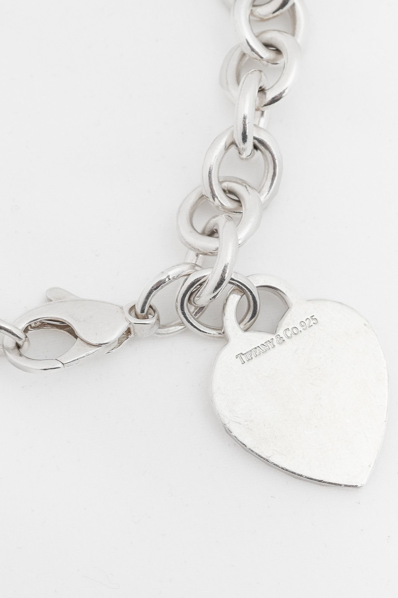 Tiffany & Co. Tiffany & Co. Sterling Silver Heart-Tag Chain Bracelet Size ONE SIZE - 2 Thumbnail