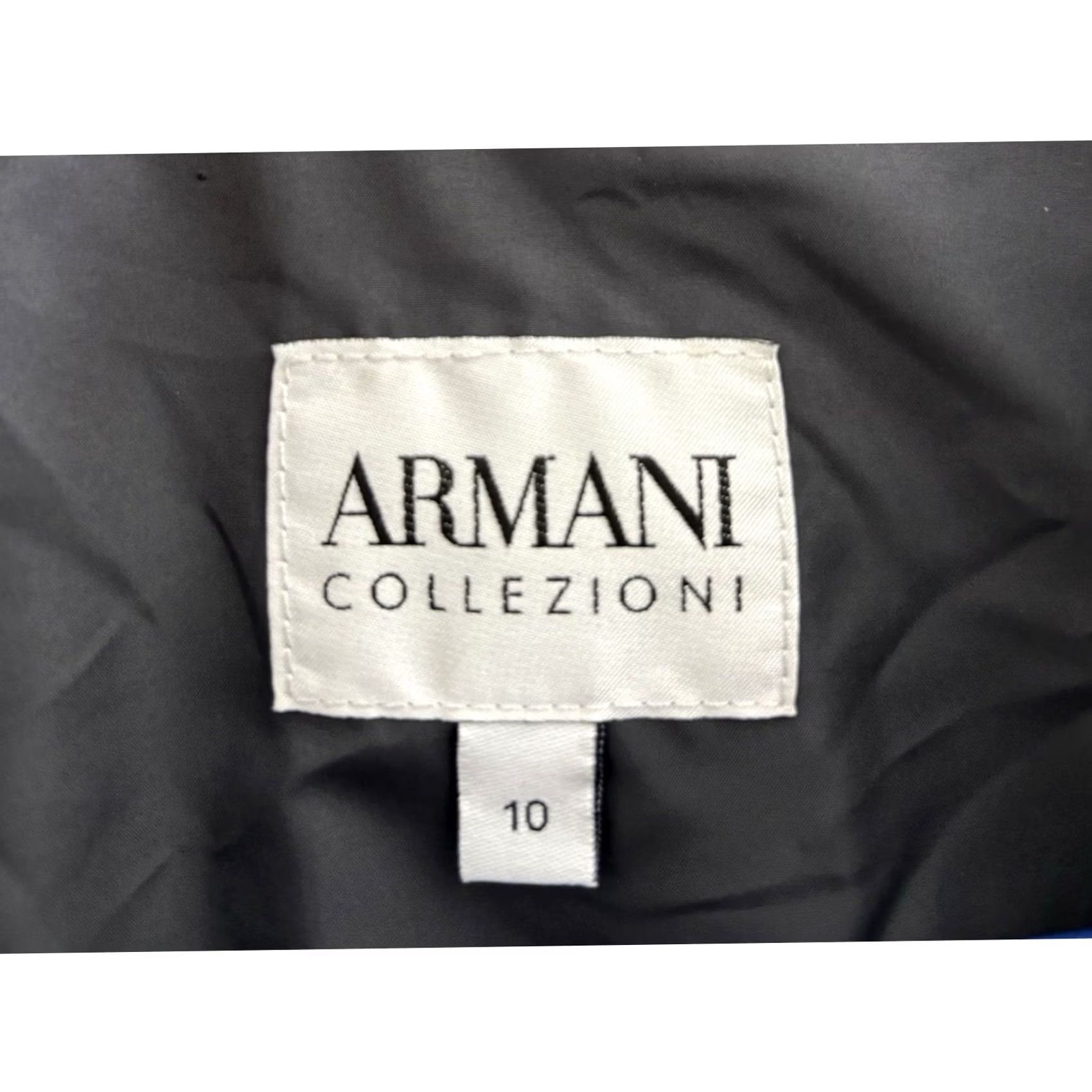 Armani Armani Collezioni Blazer Black Striped Long Sleeve Regular Size 10 Womens Size L / US 10 / IT 46 - 4 Thumbnail