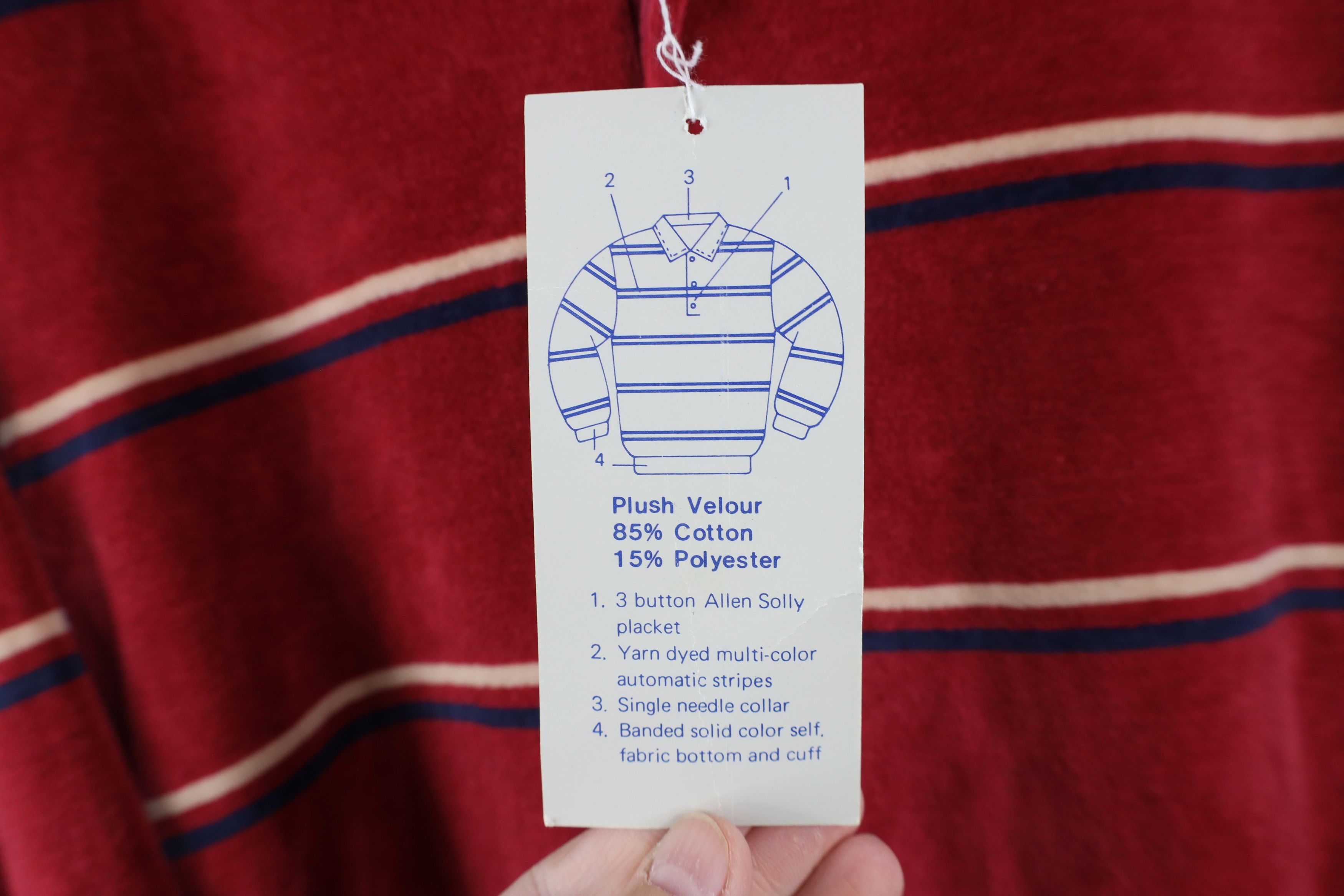 Vintage Deadstock Vintage 70s Streetwear Striped Rugby Polo Shirt Size US XL / EU 56 / 4 - 4 Thumbnail